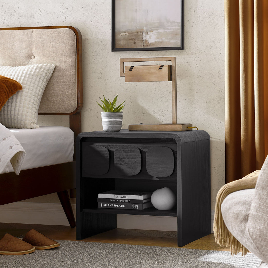 Toscana 1-Drawer Nightstand by Modway