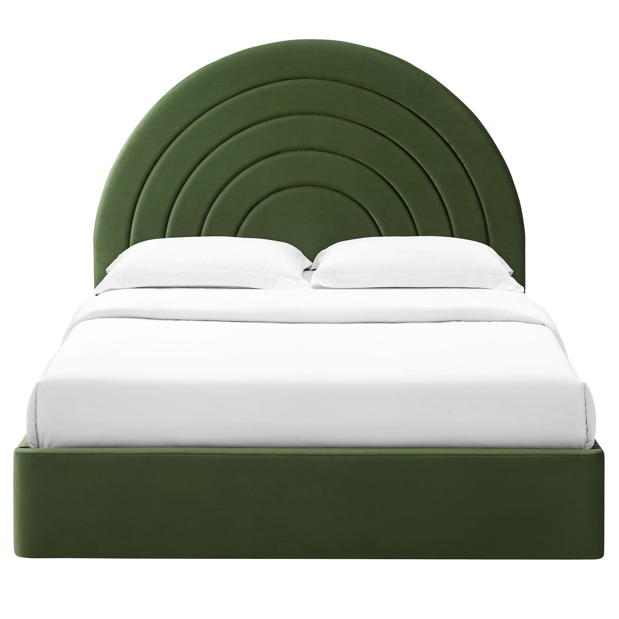 Solana Arched Performance Velvet Platform Bed by Modway