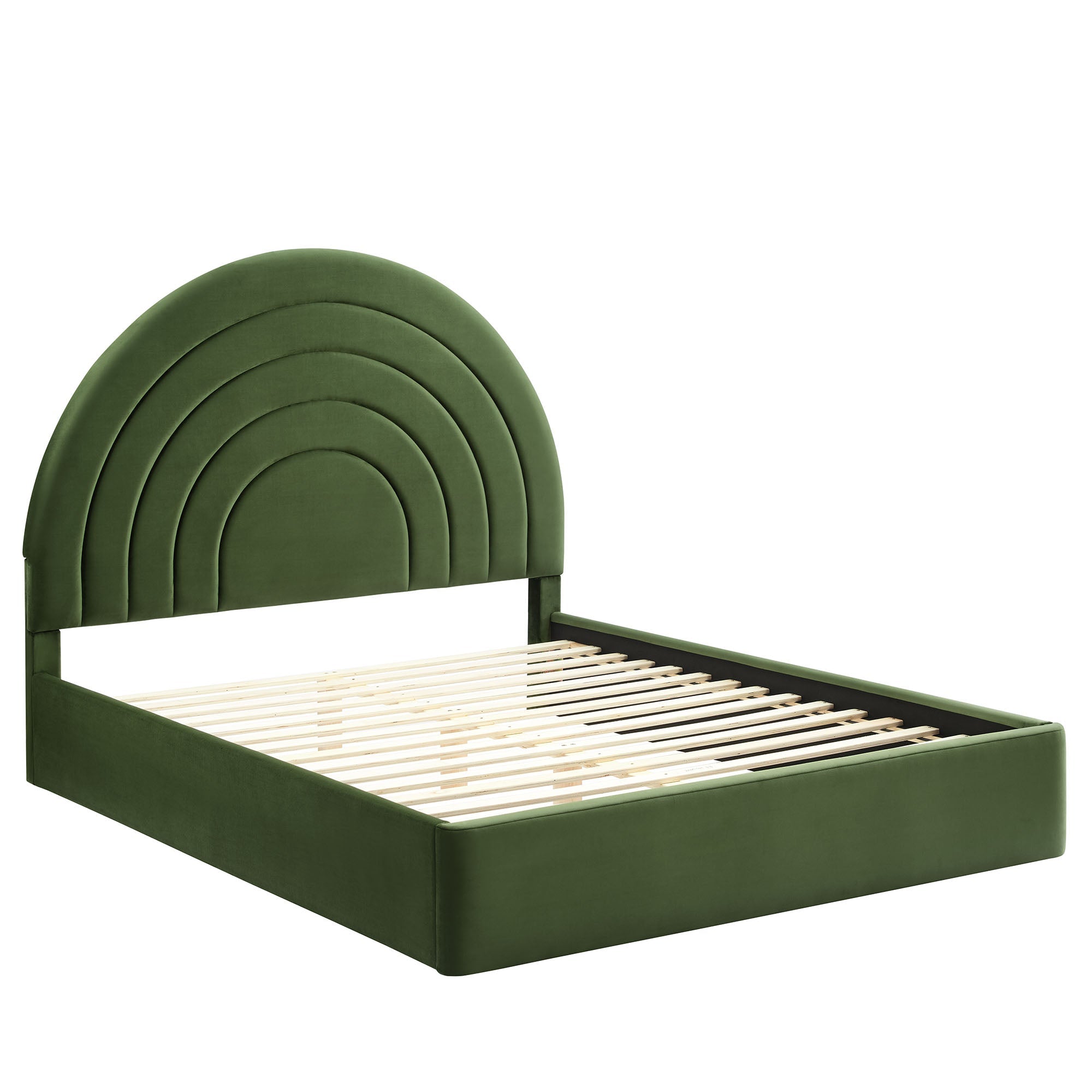 Solana Arched Performance Velvet Platform Bed by Modway