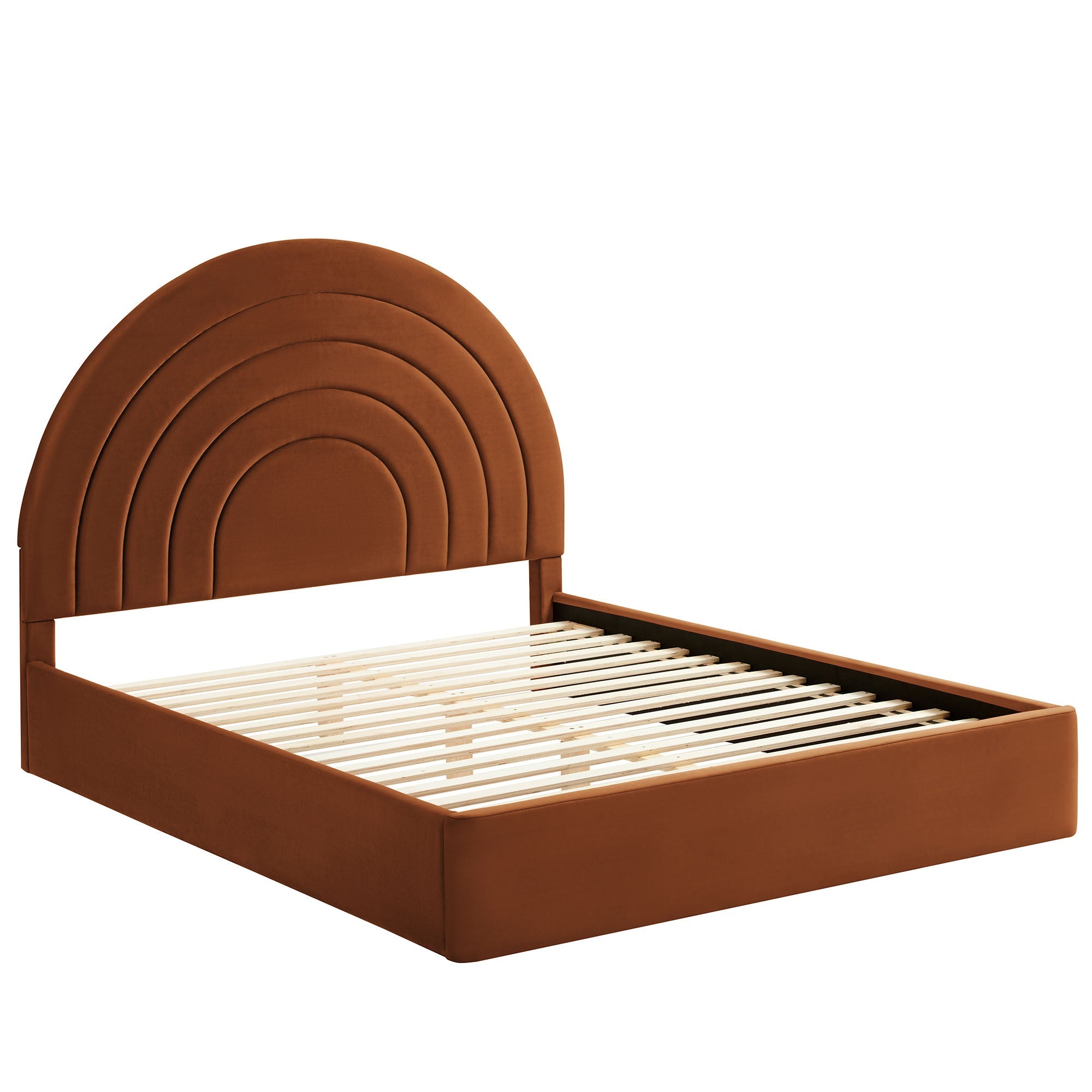 Solana Arched Performance Velvet Platform Bed by Modway
