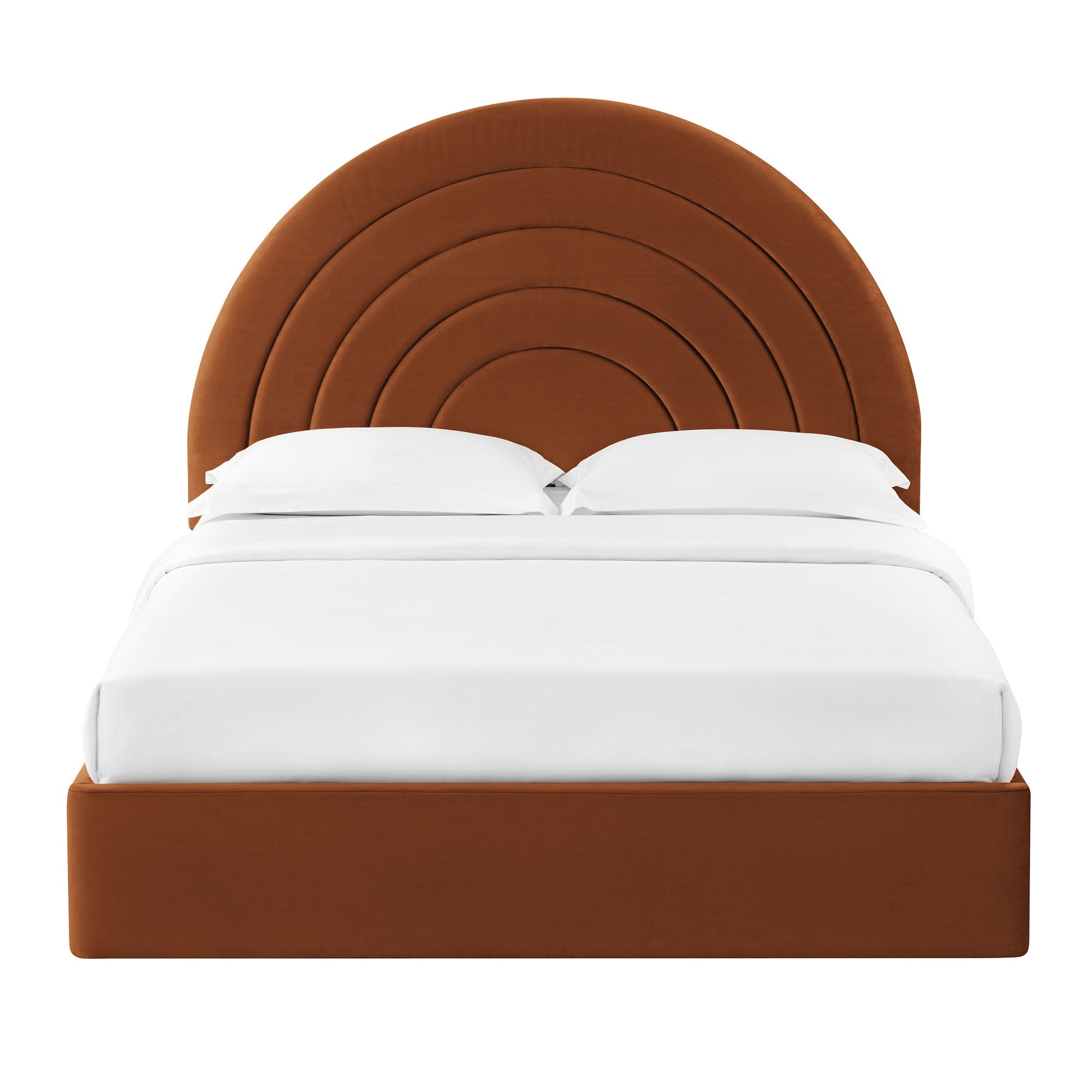 Solana Arched Performance Velvet Platform Bed by Modway