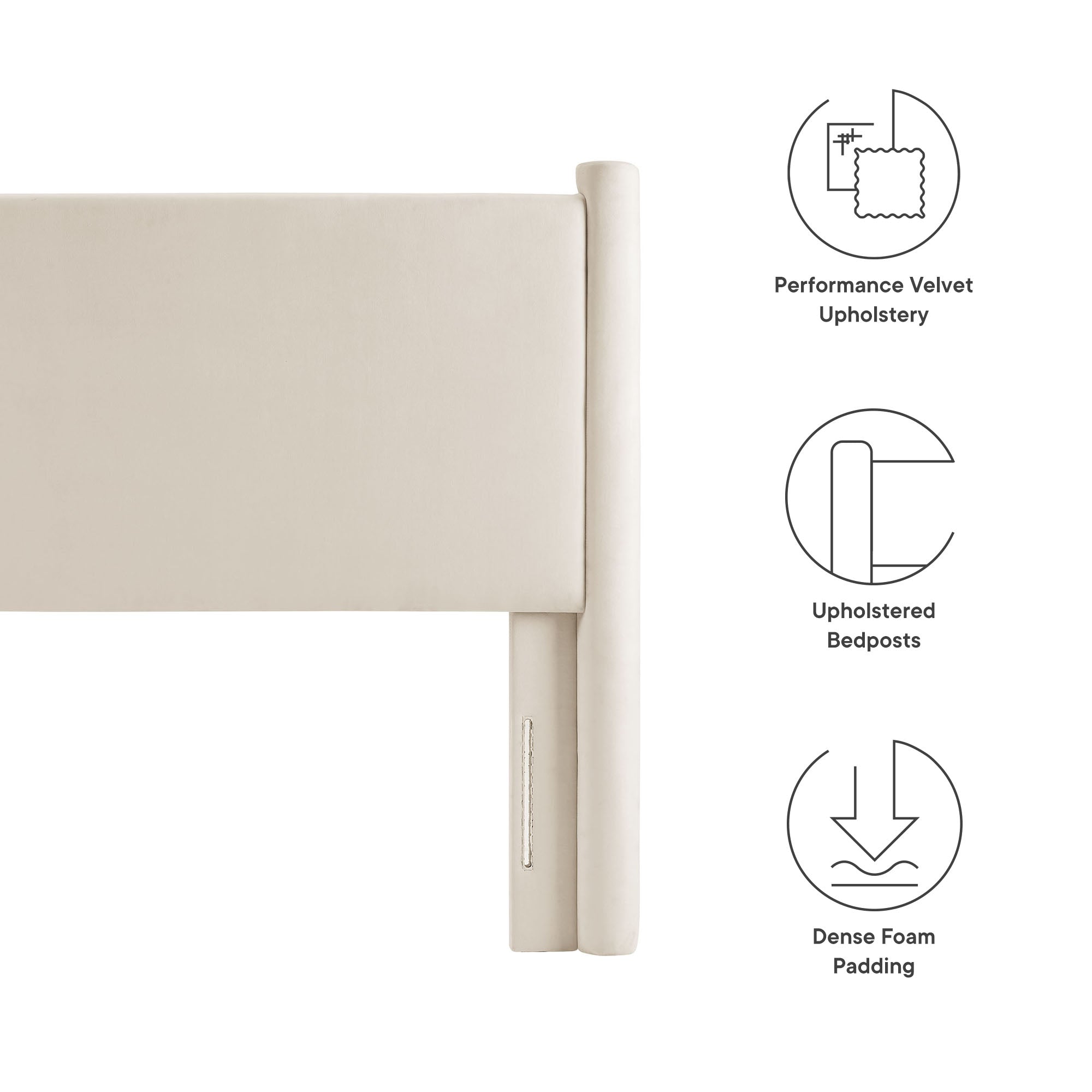Rael Performance Velvet Headboard by Modway