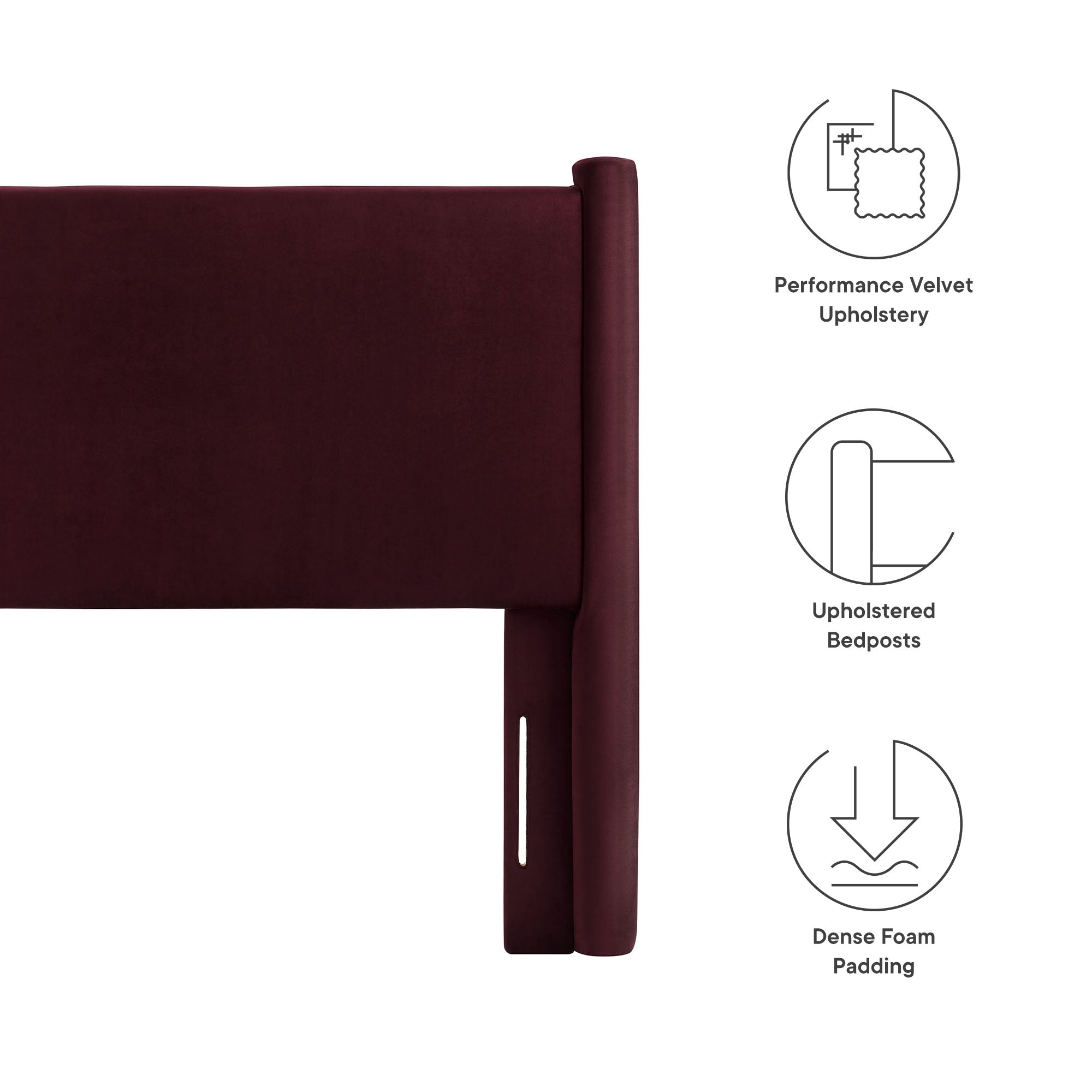 Rael Performance Velvet Headboard by Modway