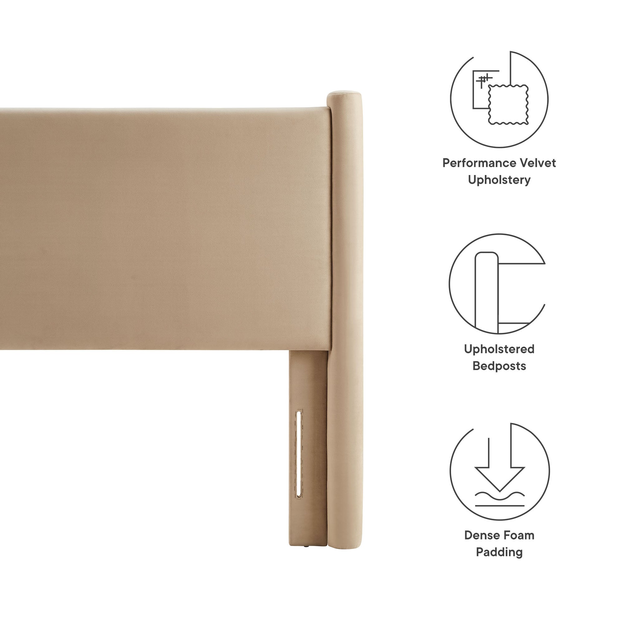 Rael Performance Velvet Headboard by Modway