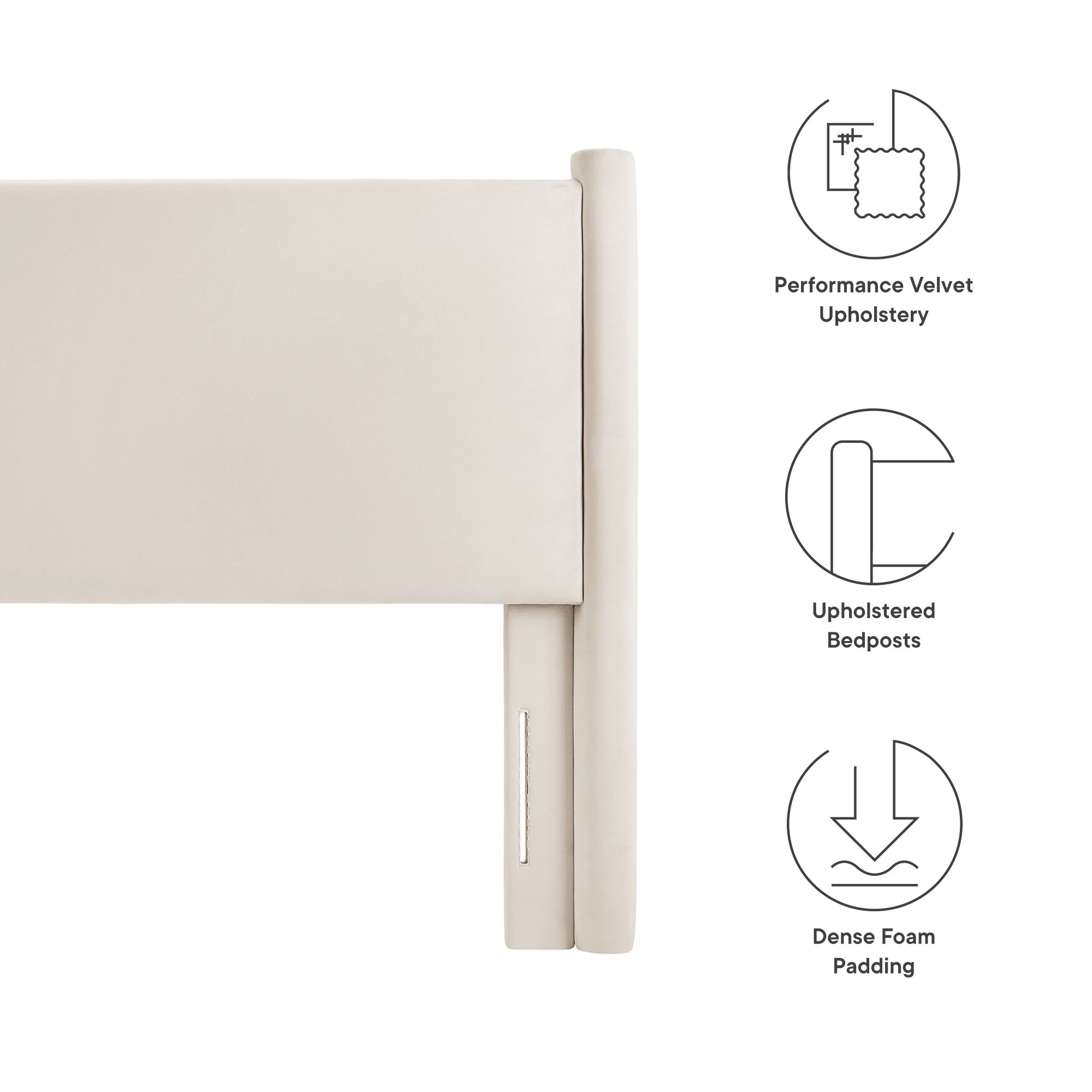 Rael Performance Velvet Headboard by Modway