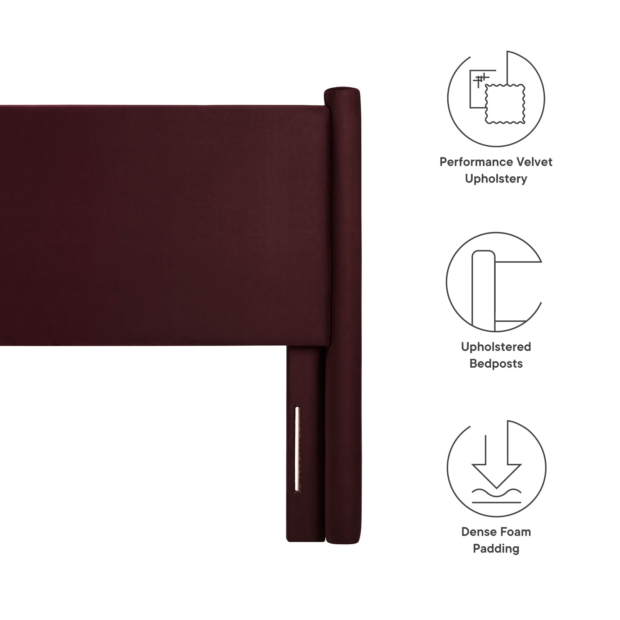 Rael Performance Velvet Headboard by Modway