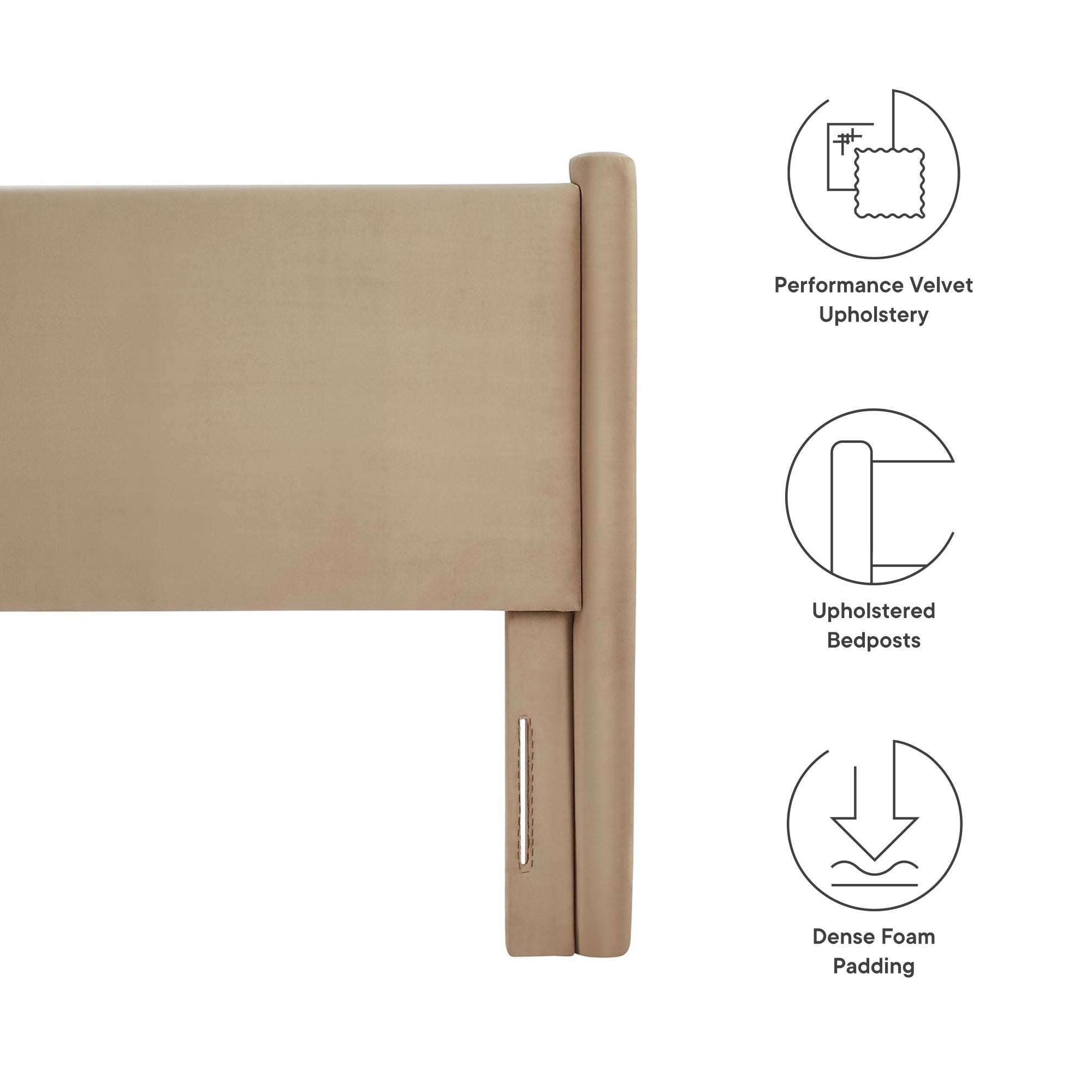 Rael Performance Velvet Headboard by Modway