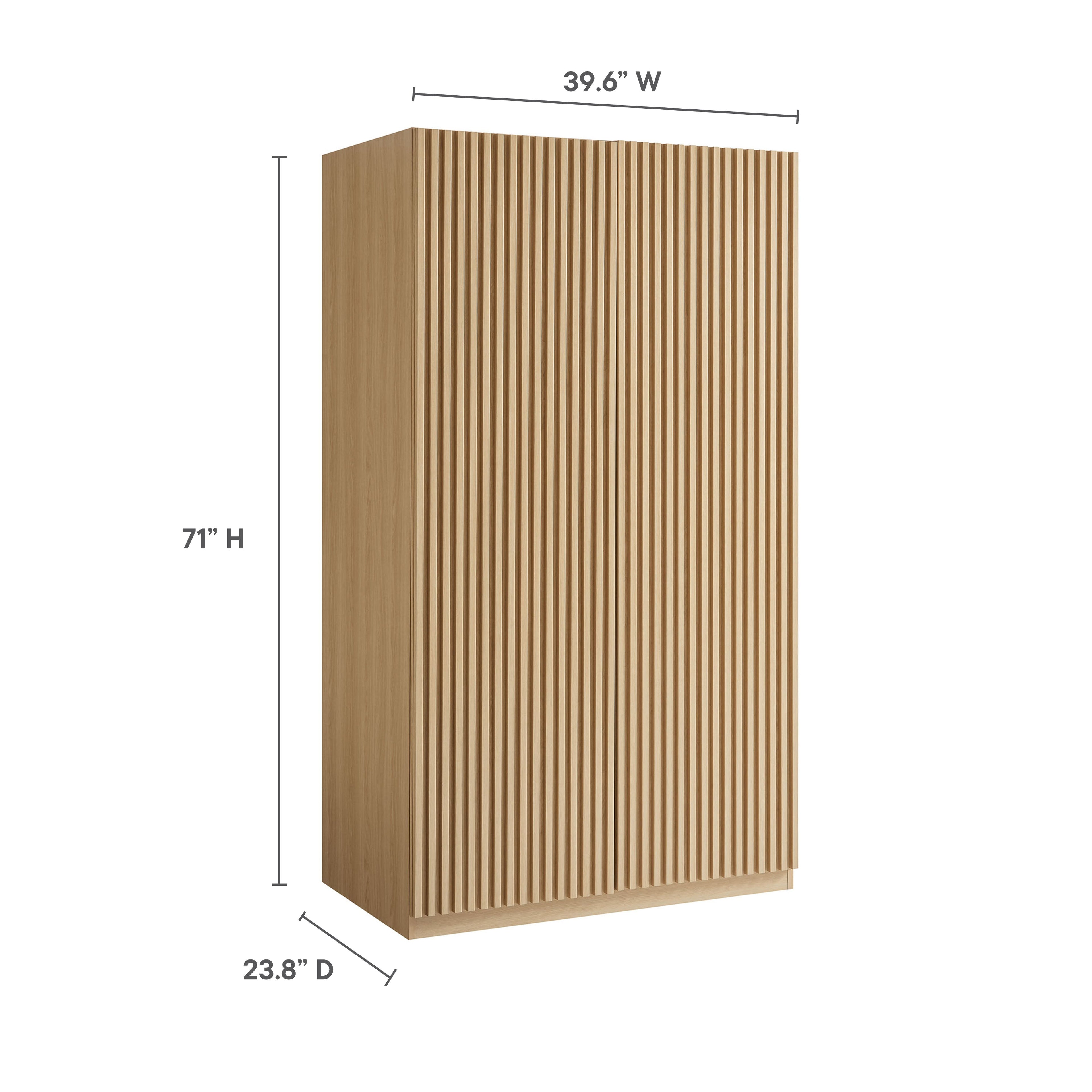 Render 2-Door Wardrobe Closet by Modway