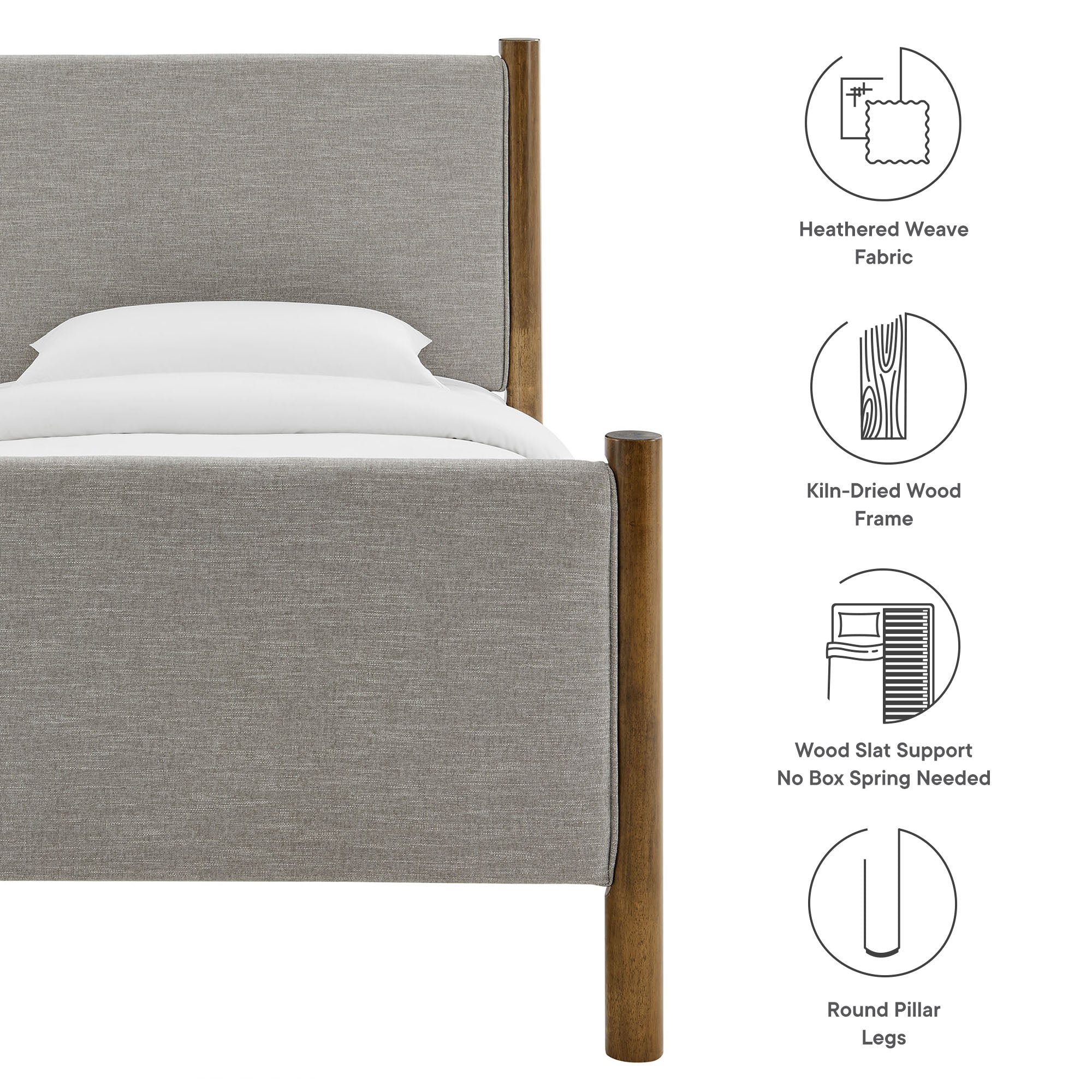 Maven Upholstered Platform Bed by Modway