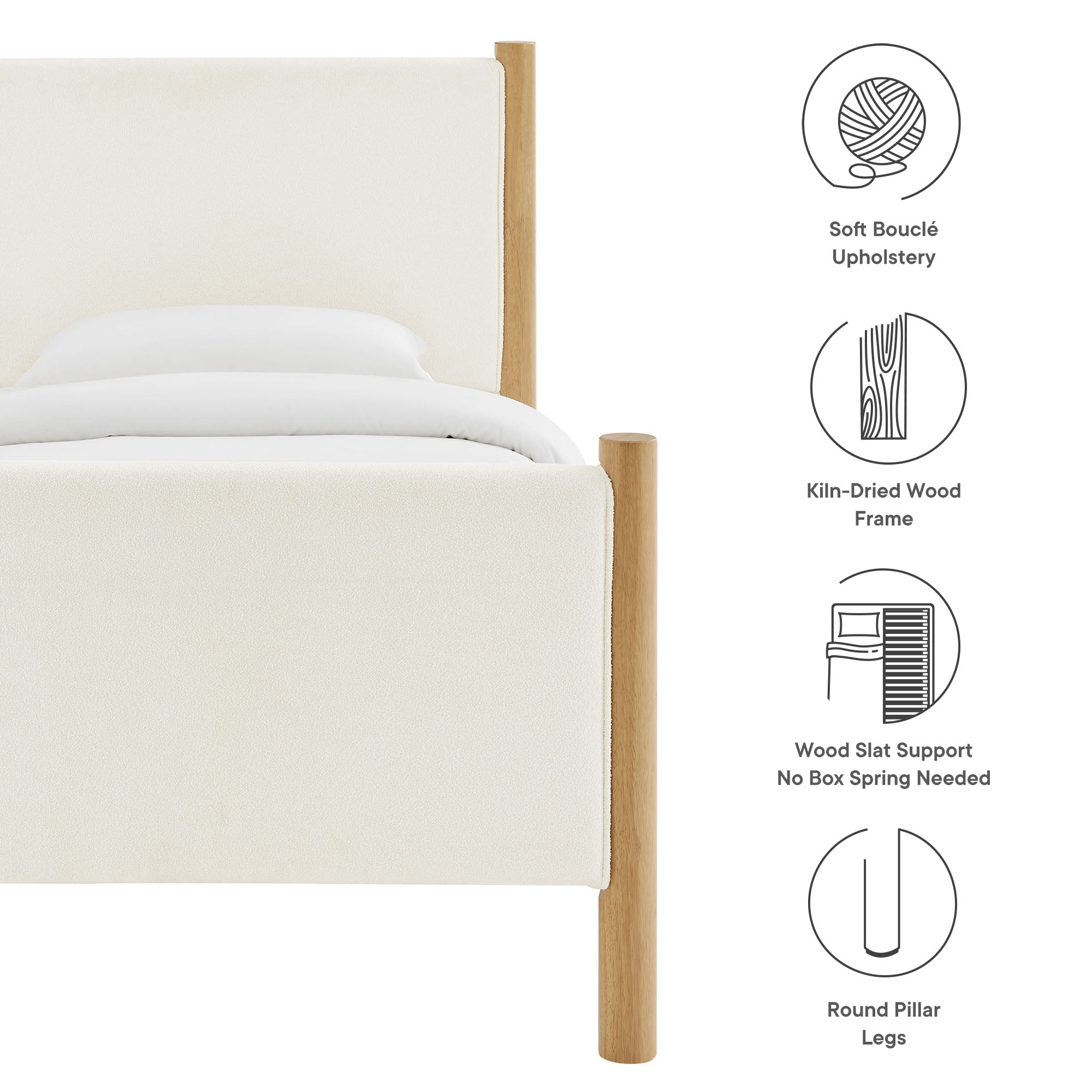 Maven Upholstered Platform Bed by Modway