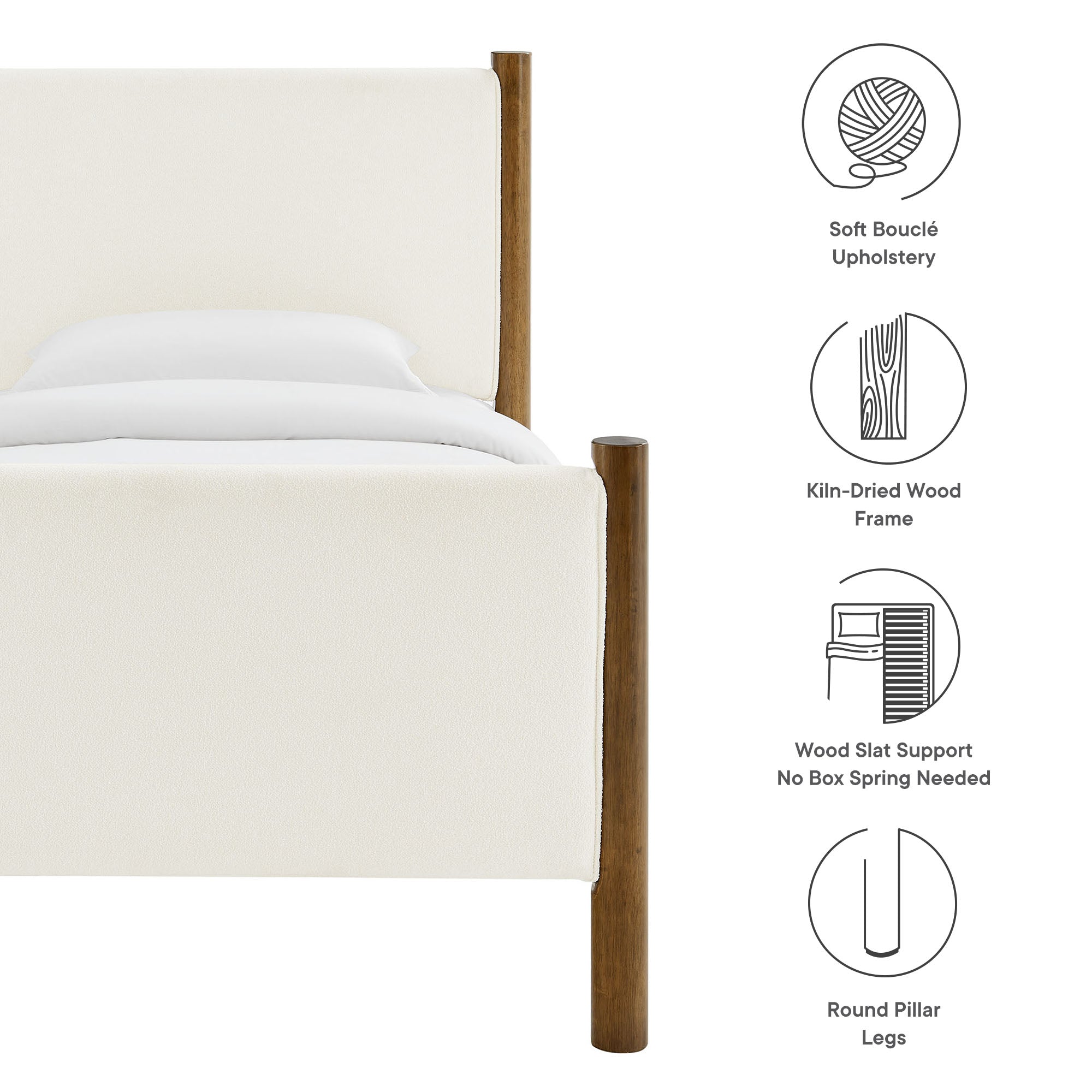 Maven Upholstered Platform Bed by Modway