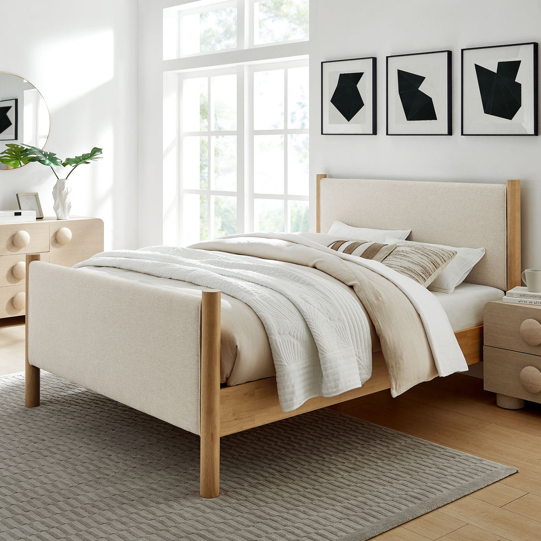 Maven Upholstered Platform Bed by Modway