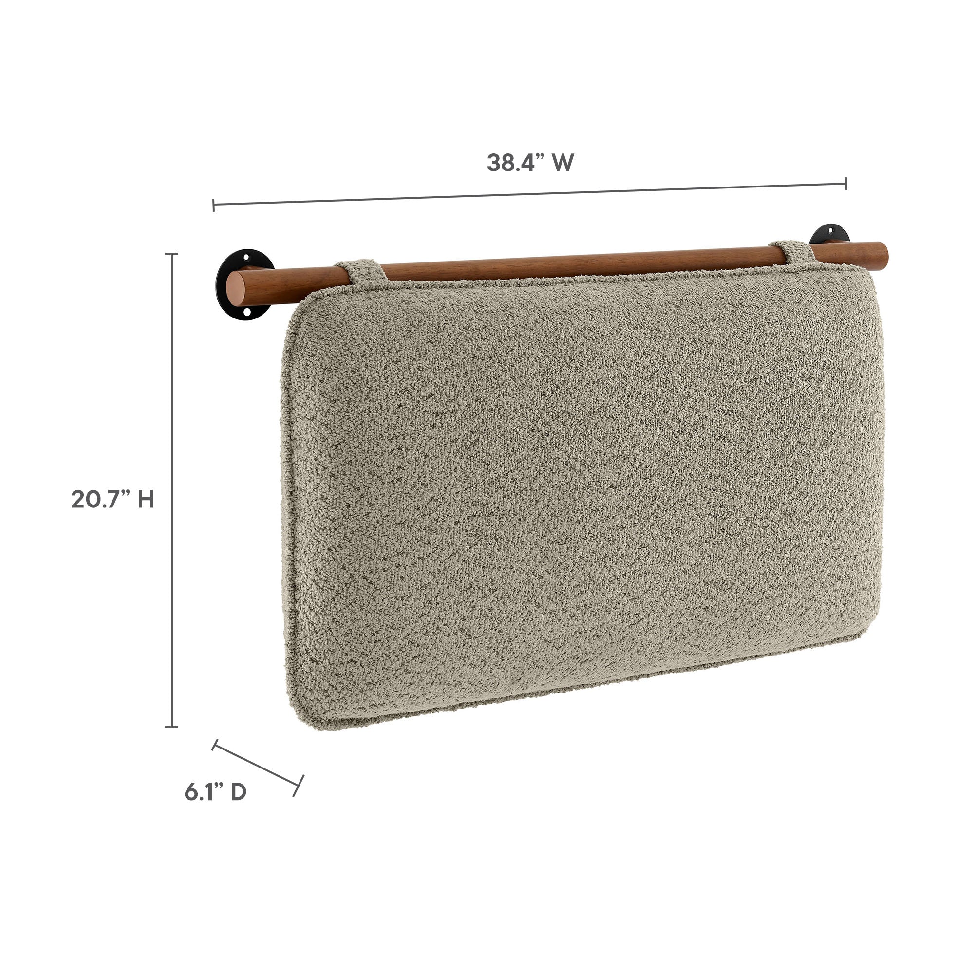 Anela Wall-Mounted Upholstered Headboard by Modway