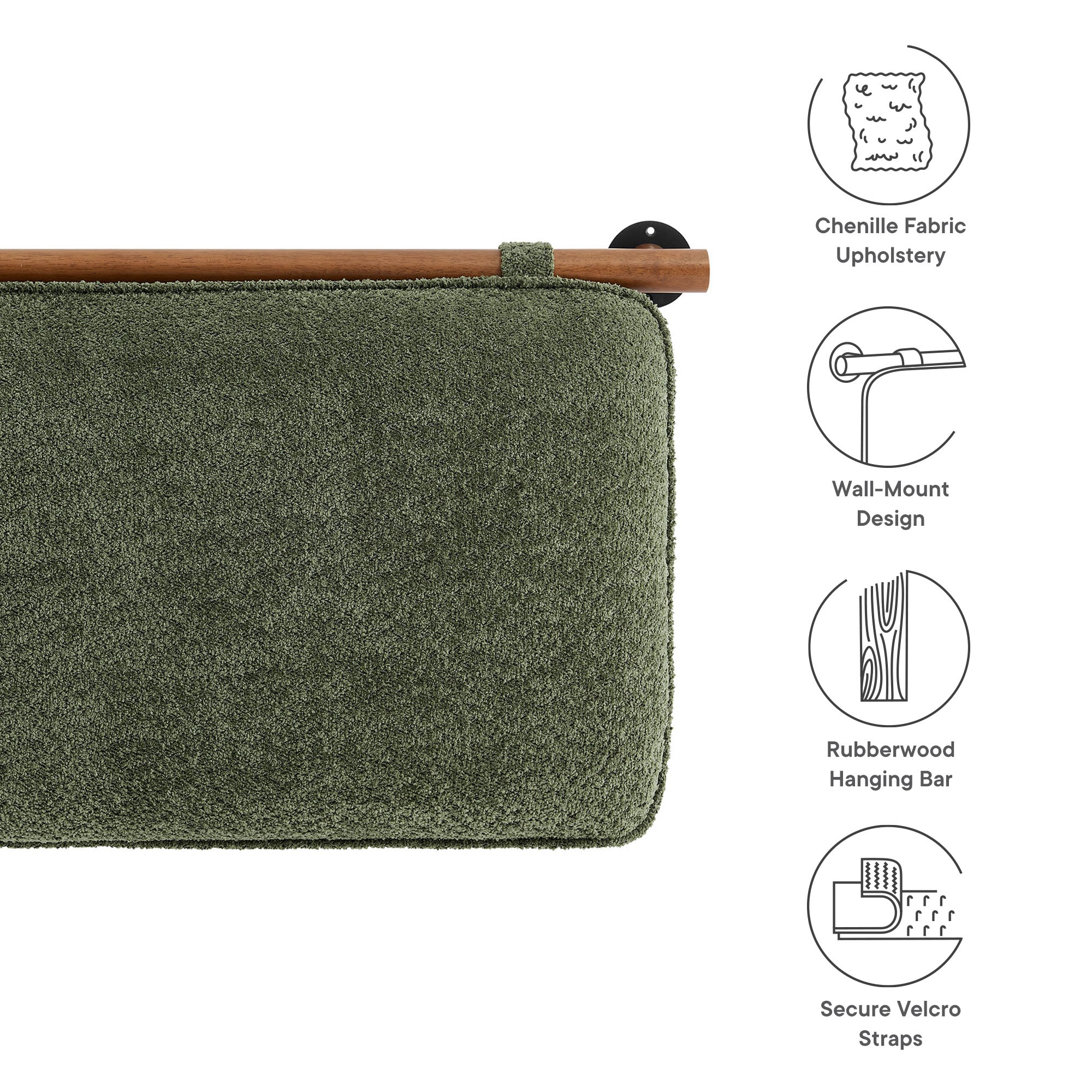 Anela Wall-Mounted Upholstered Headboard by Modway