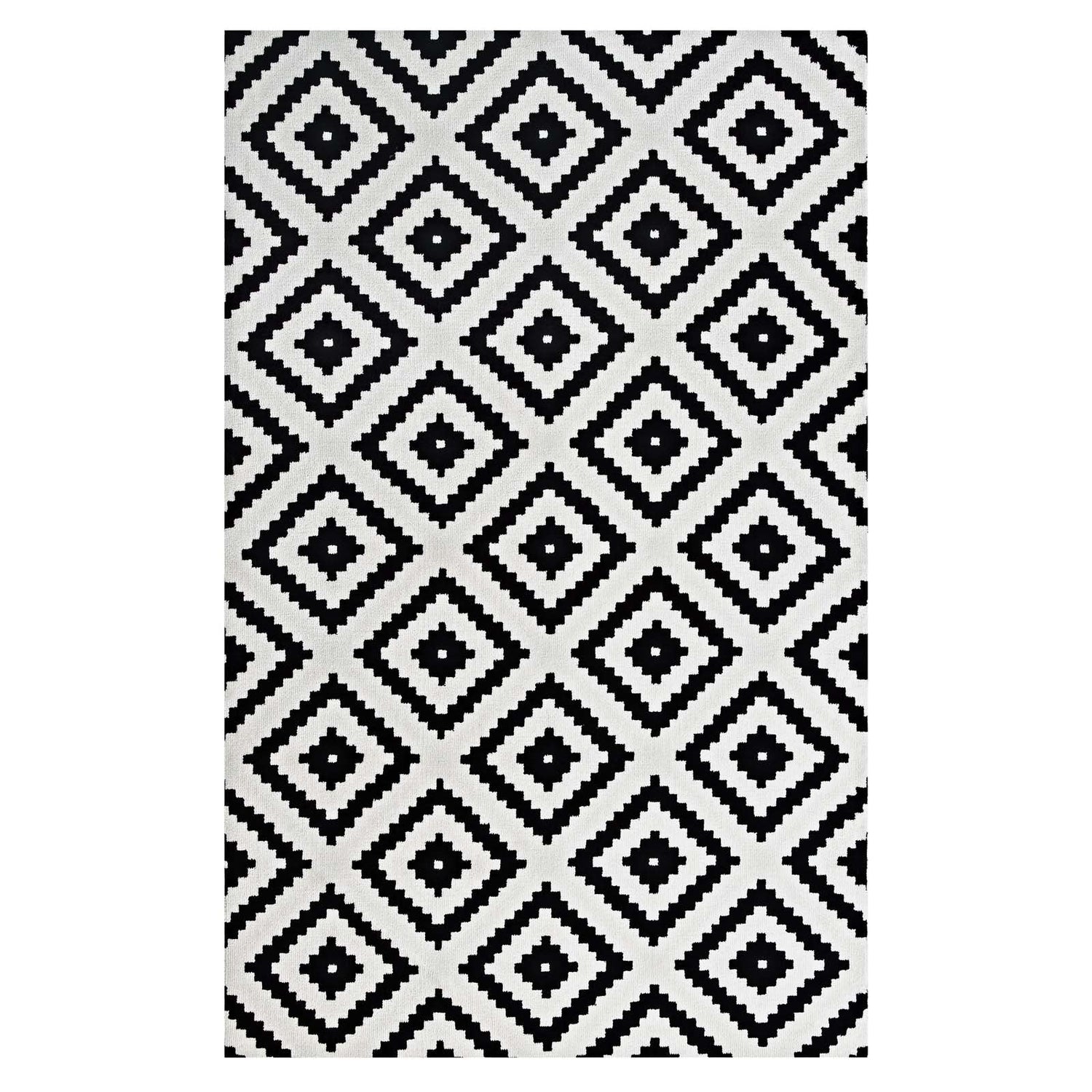 Alika Abstract Diamond Trellis Area Rug by Modway