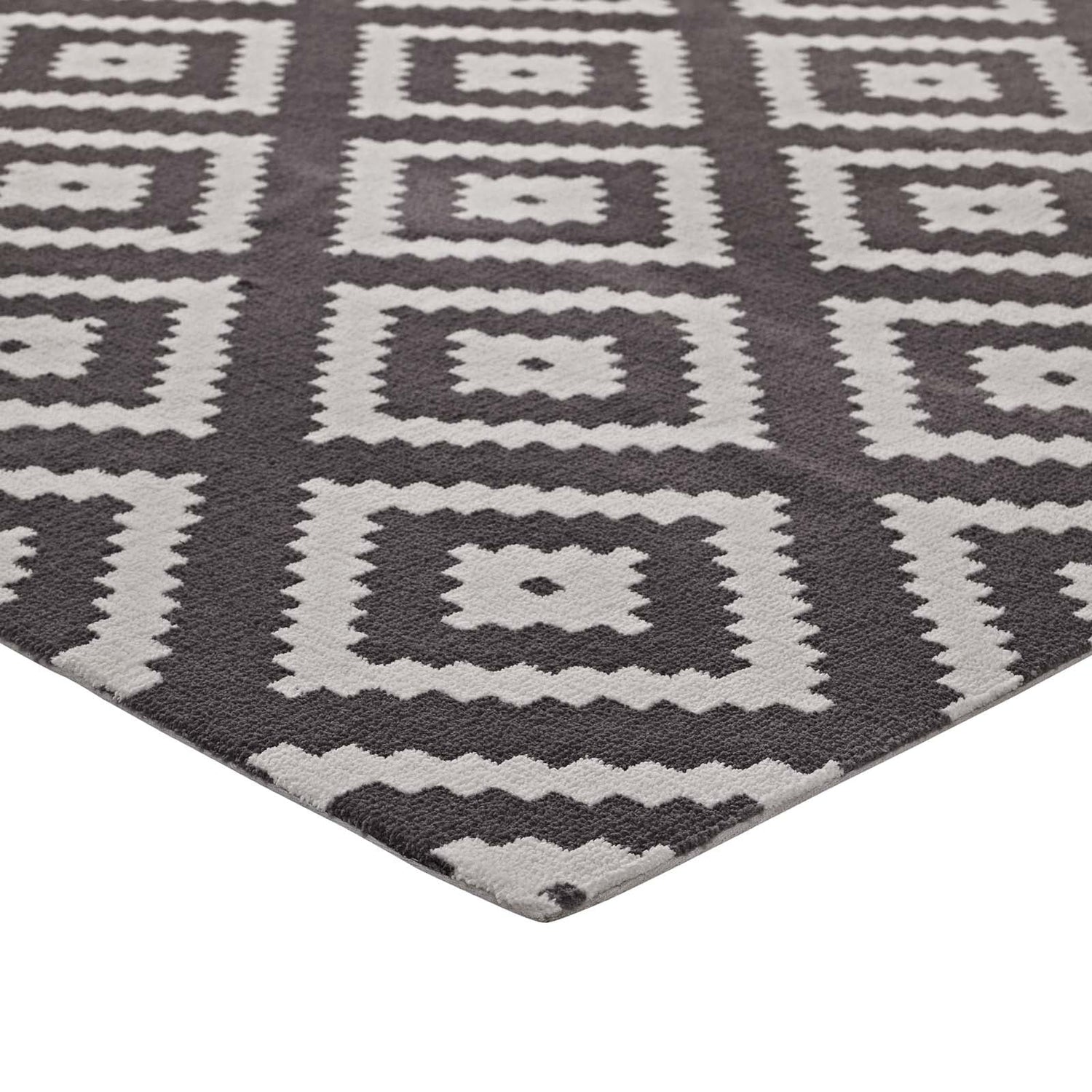 Alika Abstract Diamond Trellis Area Rug by Modway