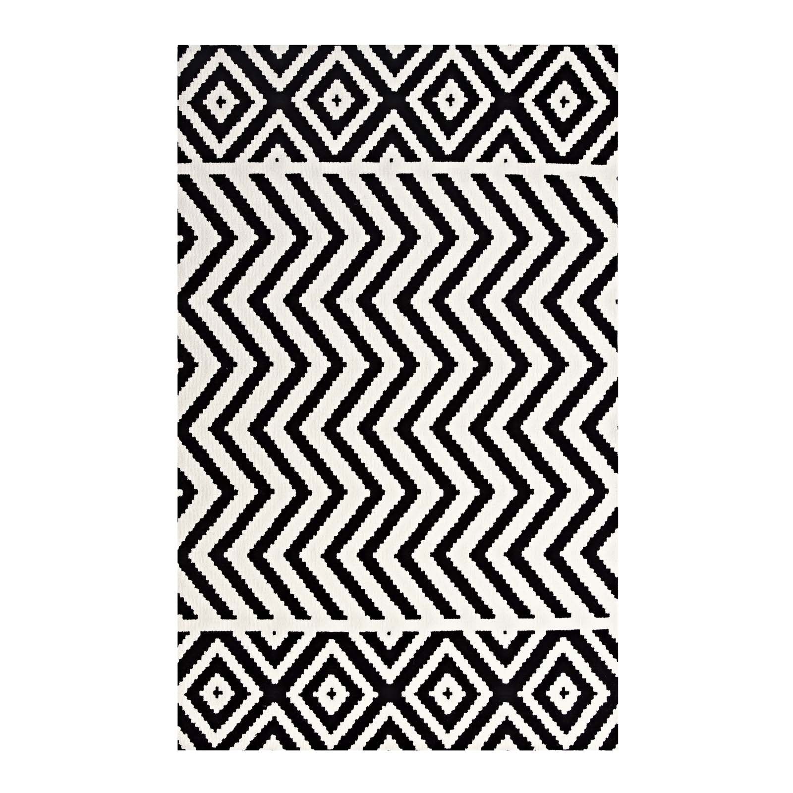 Ailani Geometric Chevron / Diamond Area Rug by Modway