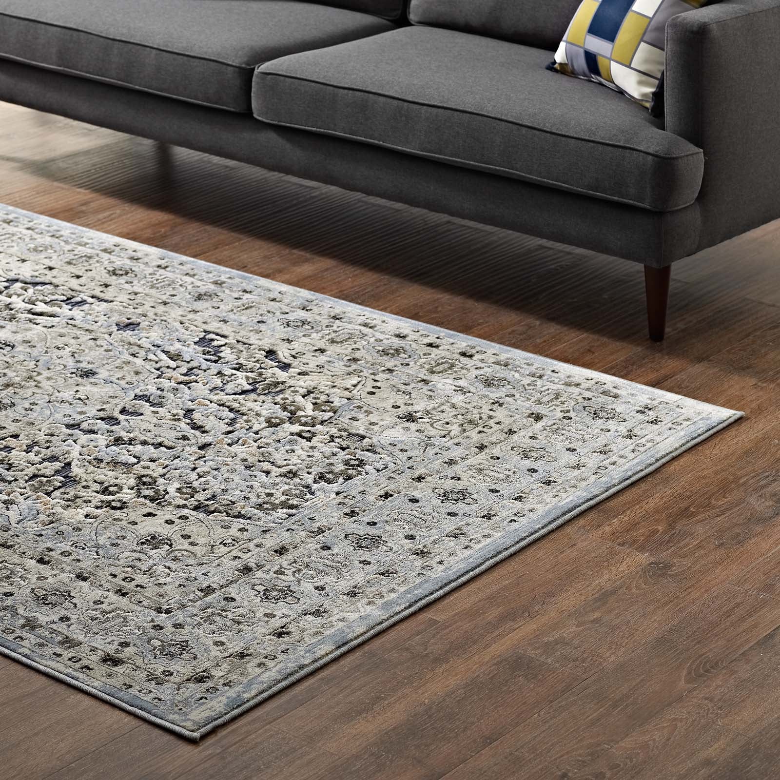 Elqenna Ornate Vintage Floral Turkish Area Rug by Modway