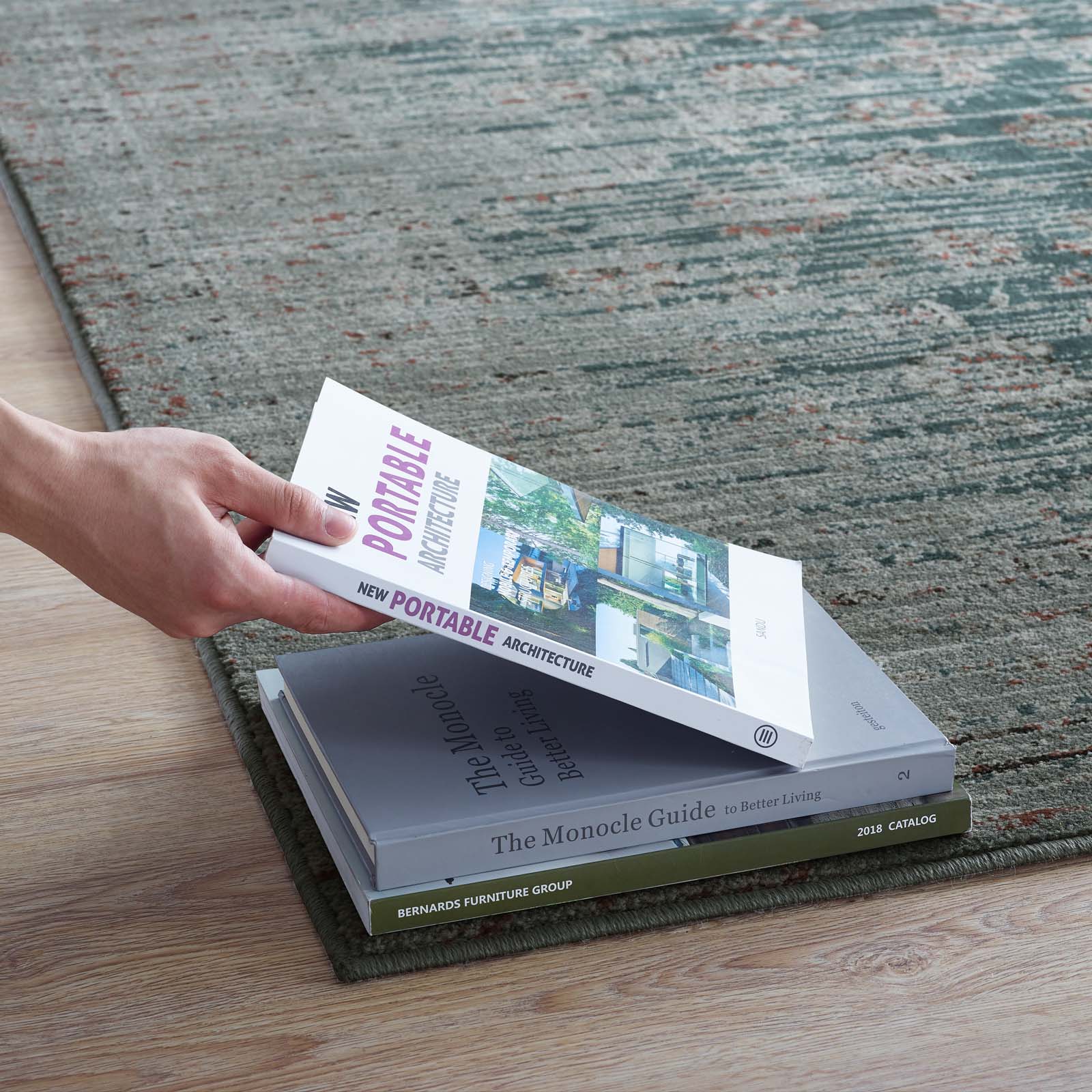 Hesper Distressed Contemporary Floral Lattice Area Rug by Modway