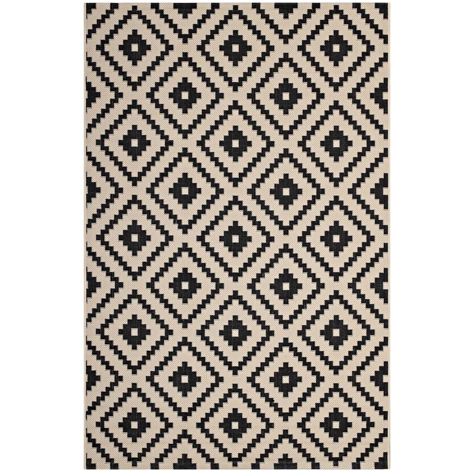 Perplex Geometric Diamond Trellis Indoor and Outdoor Area Rug by Modway