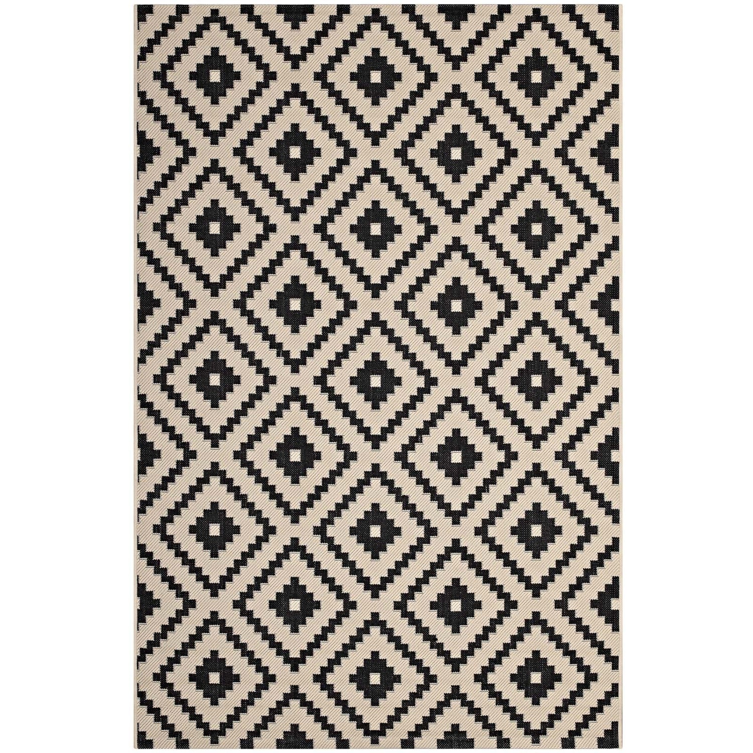 Perplex Geometric Diamond Trellis Indoor and Outdoor Area Rug by Modway