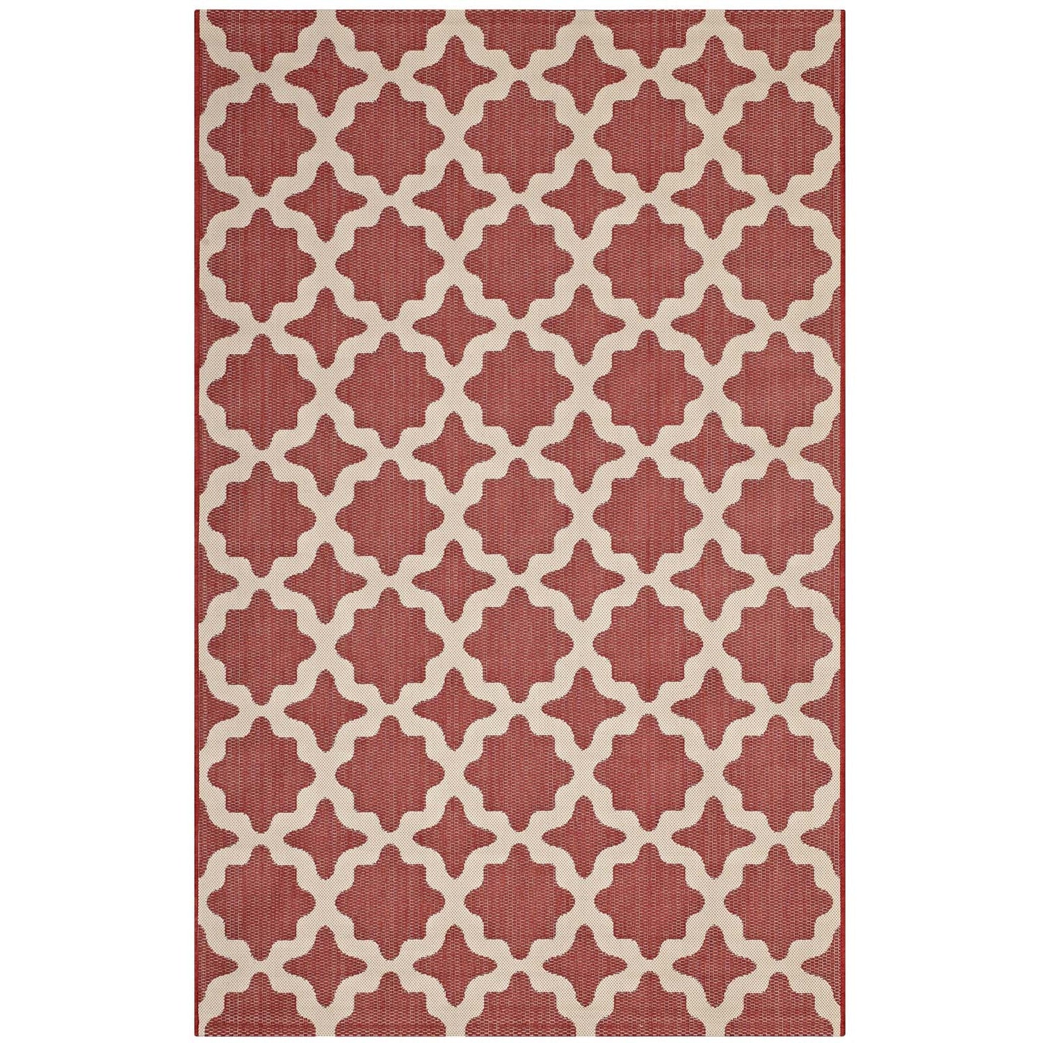 Cerelia Moroccan Trellis Indoor and Outdoor Area Rug by Modway