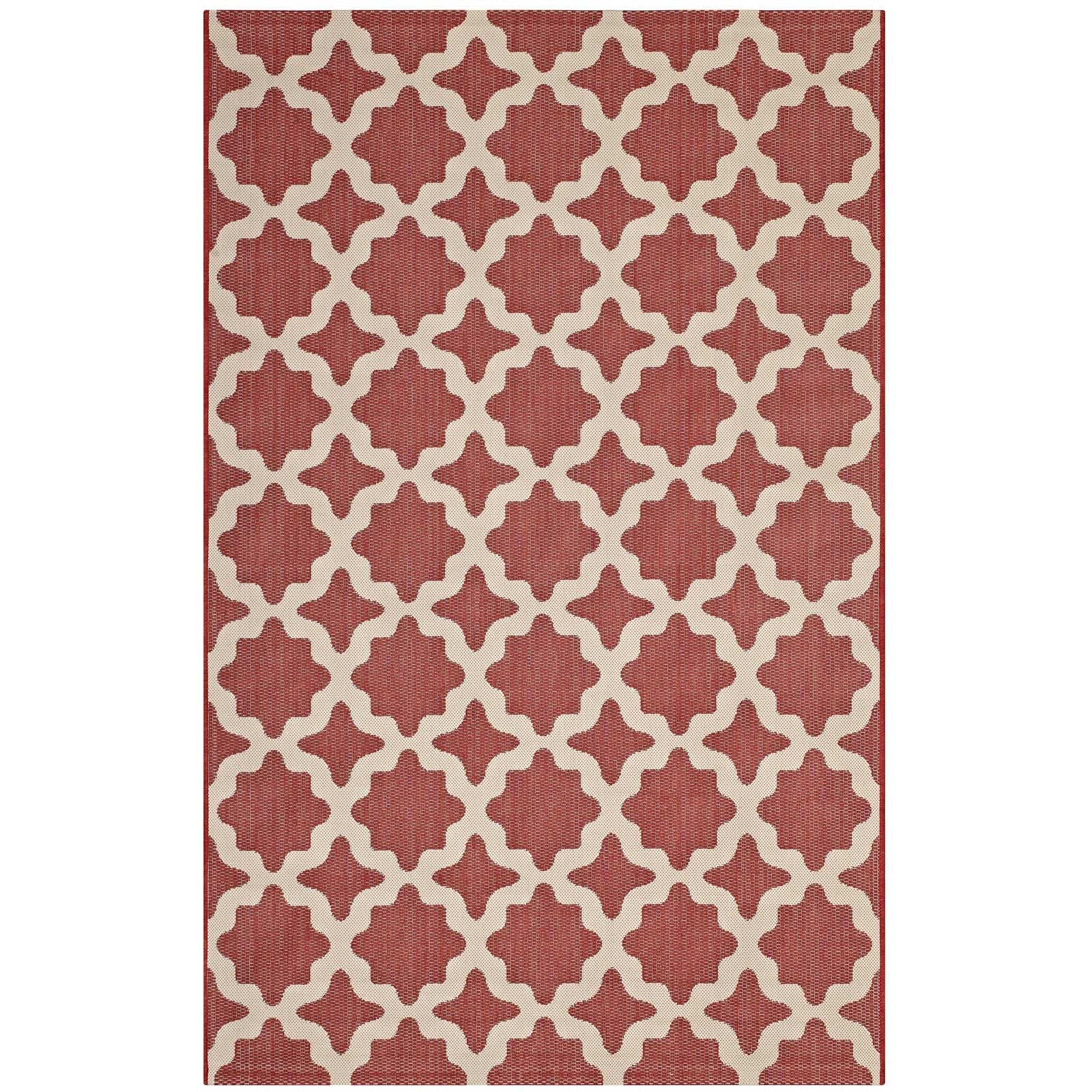 Cerelia Moroccan Trellis Indoor and Outdoor Area Rug by Modway