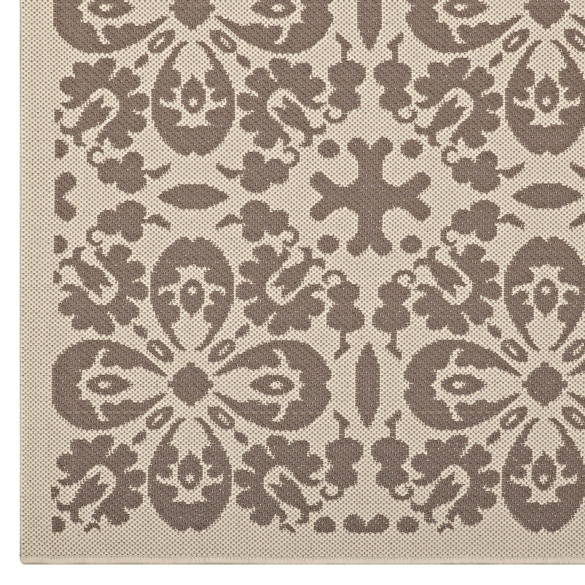 Ariana Vintage Floral Trellis Indoor and Outdoor Area Rug by Modway