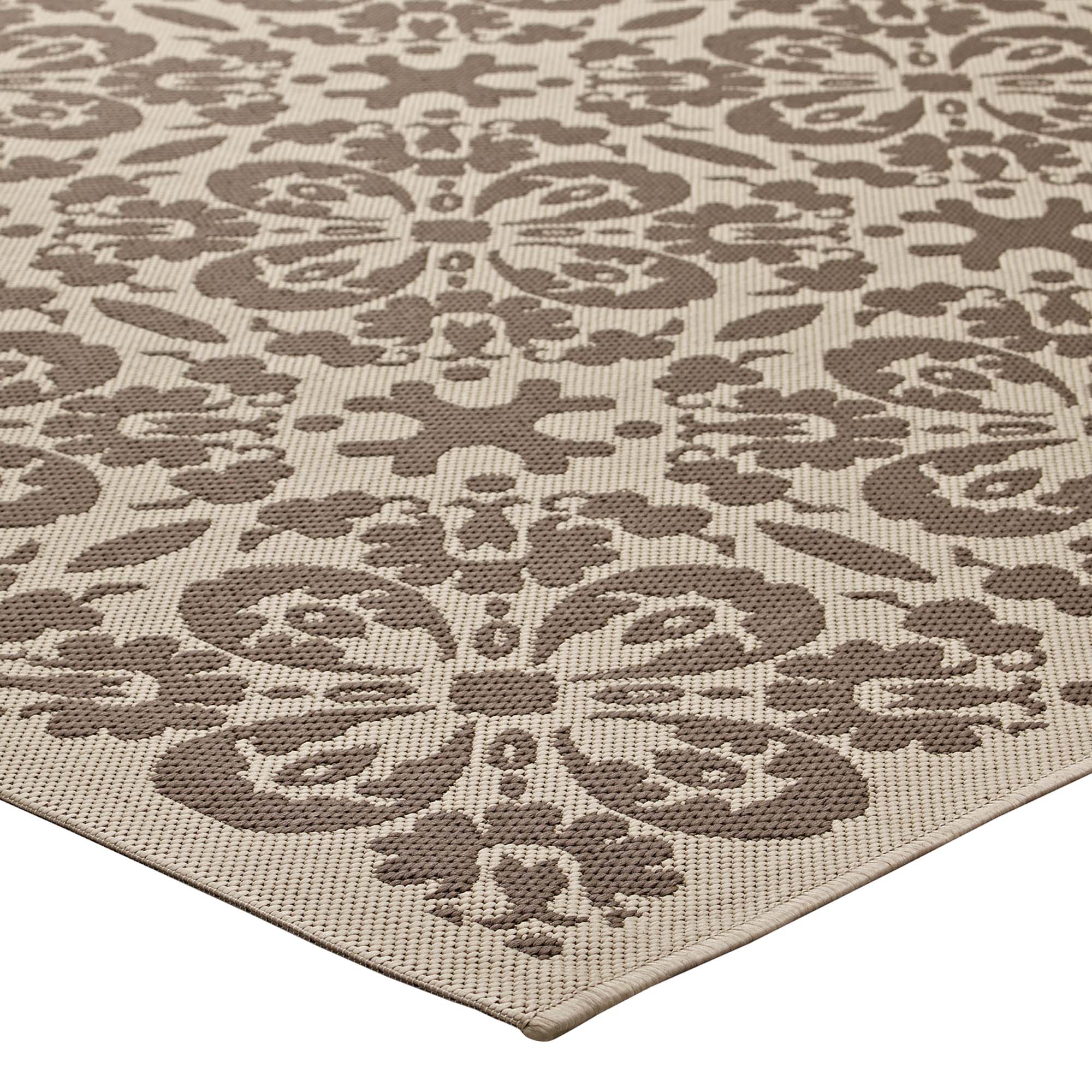 Ariana Vintage Floral Trellis Indoor and Outdoor Area Rug by Modway