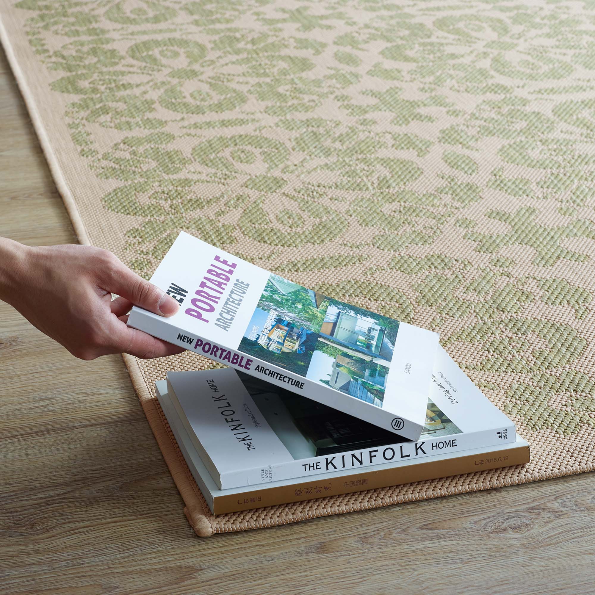 Ariana Vintage Floral Trellis Indoor and Outdoor Area Rug by Modway