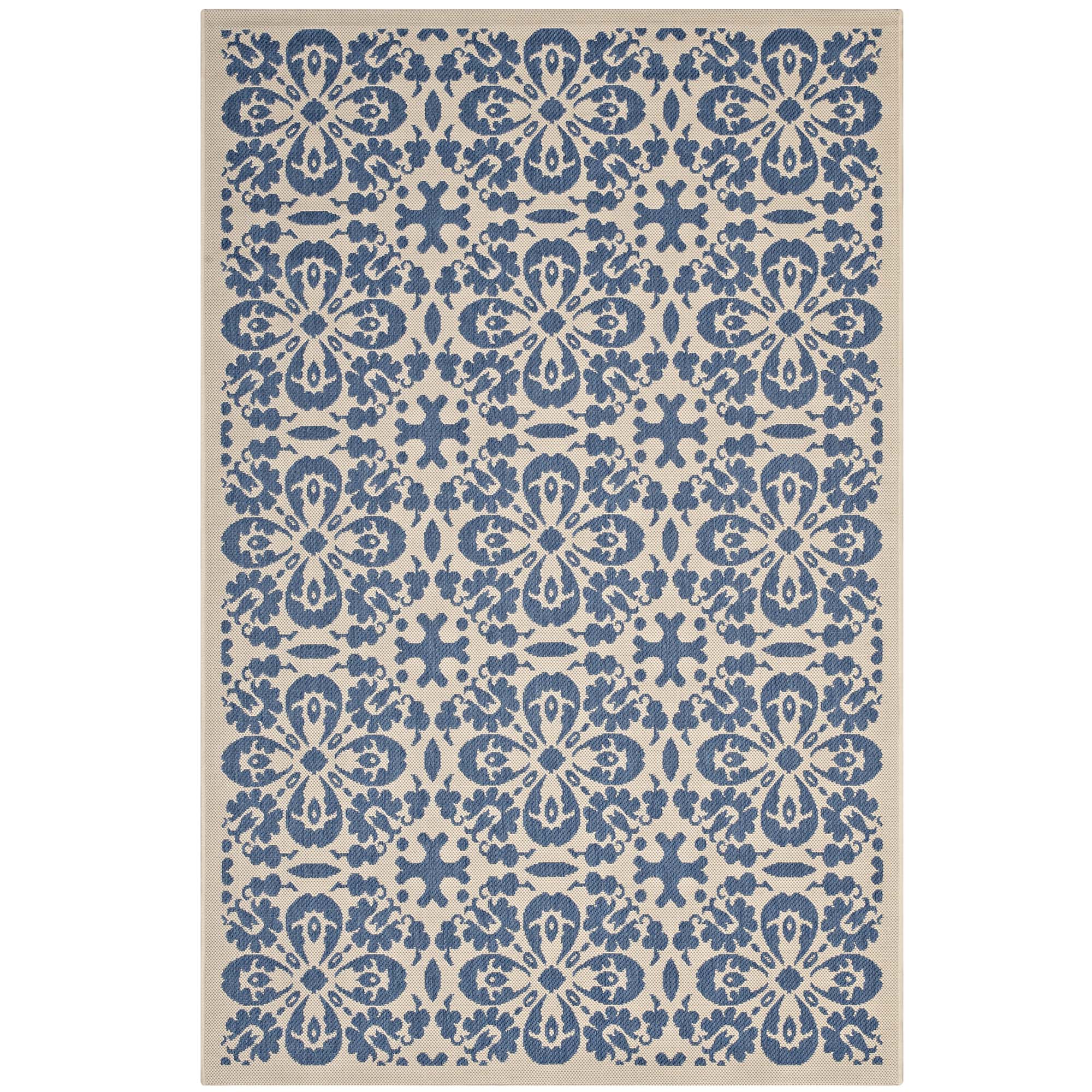 Ariana Vintage Floral Trellis Indoor and Outdoor Area Rug by Modway