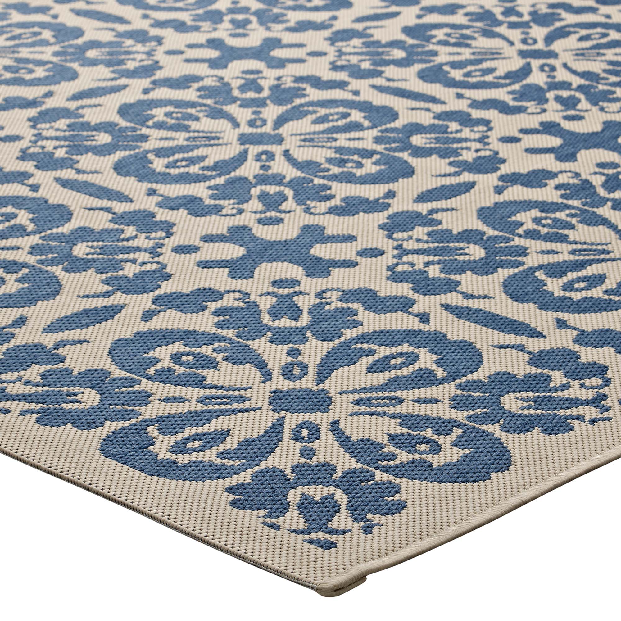 Ariana Vintage Floral Trellis Indoor and Outdoor Area Rug by Modway