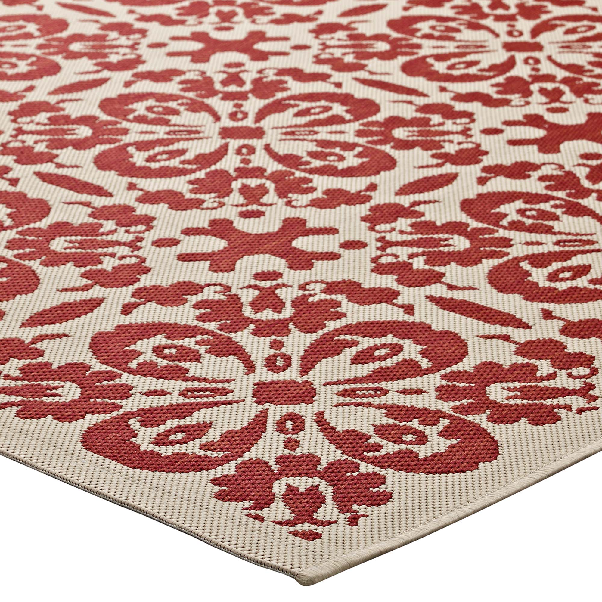 Ariana Vintage Floral Trellis Indoor and Outdoor Area Rug by Modway