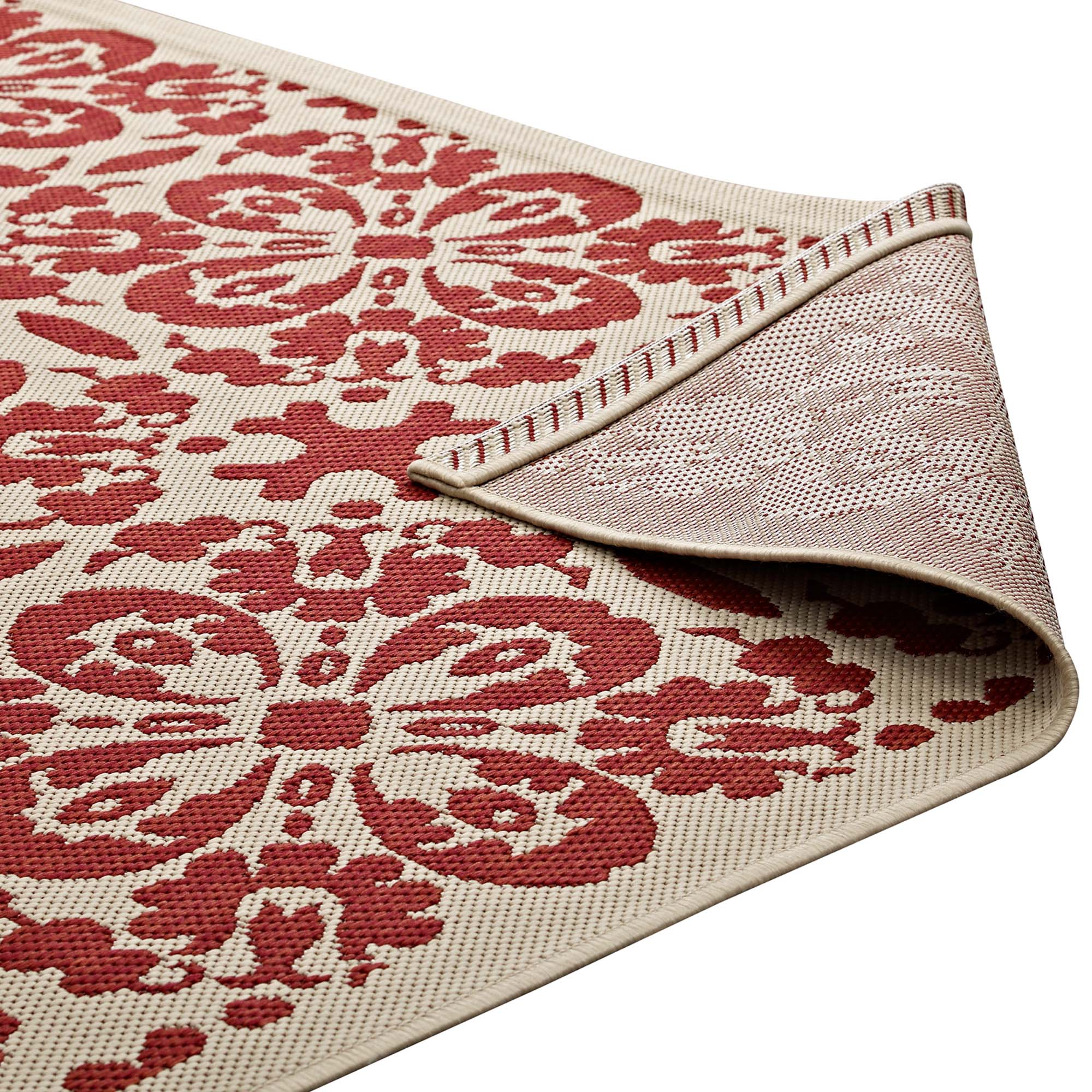 Ariana Vintage Floral Trellis Indoor and Outdoor Area Rug by Modway