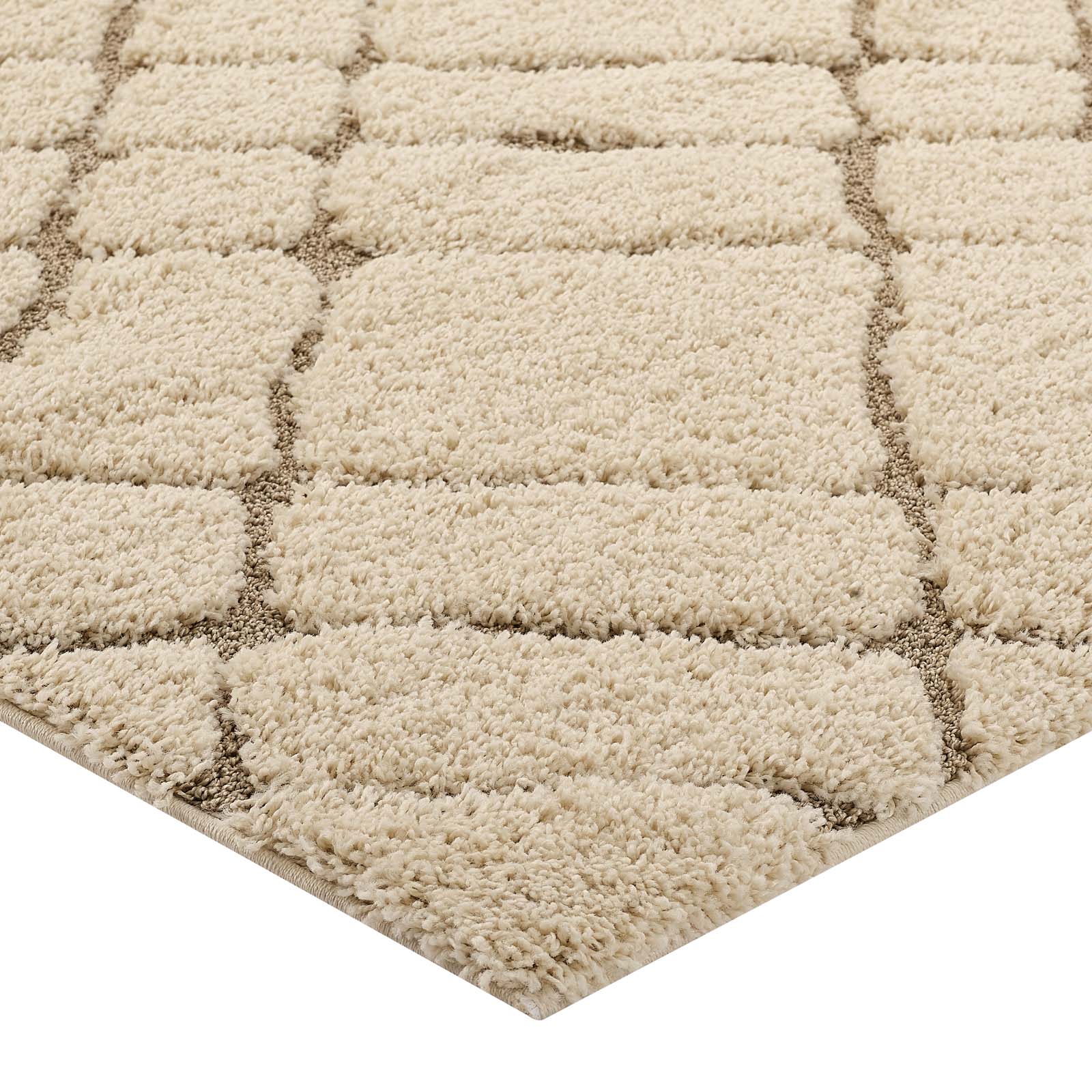 Jubilant Verona Abstract Geometric Shag Area Rug by Modway