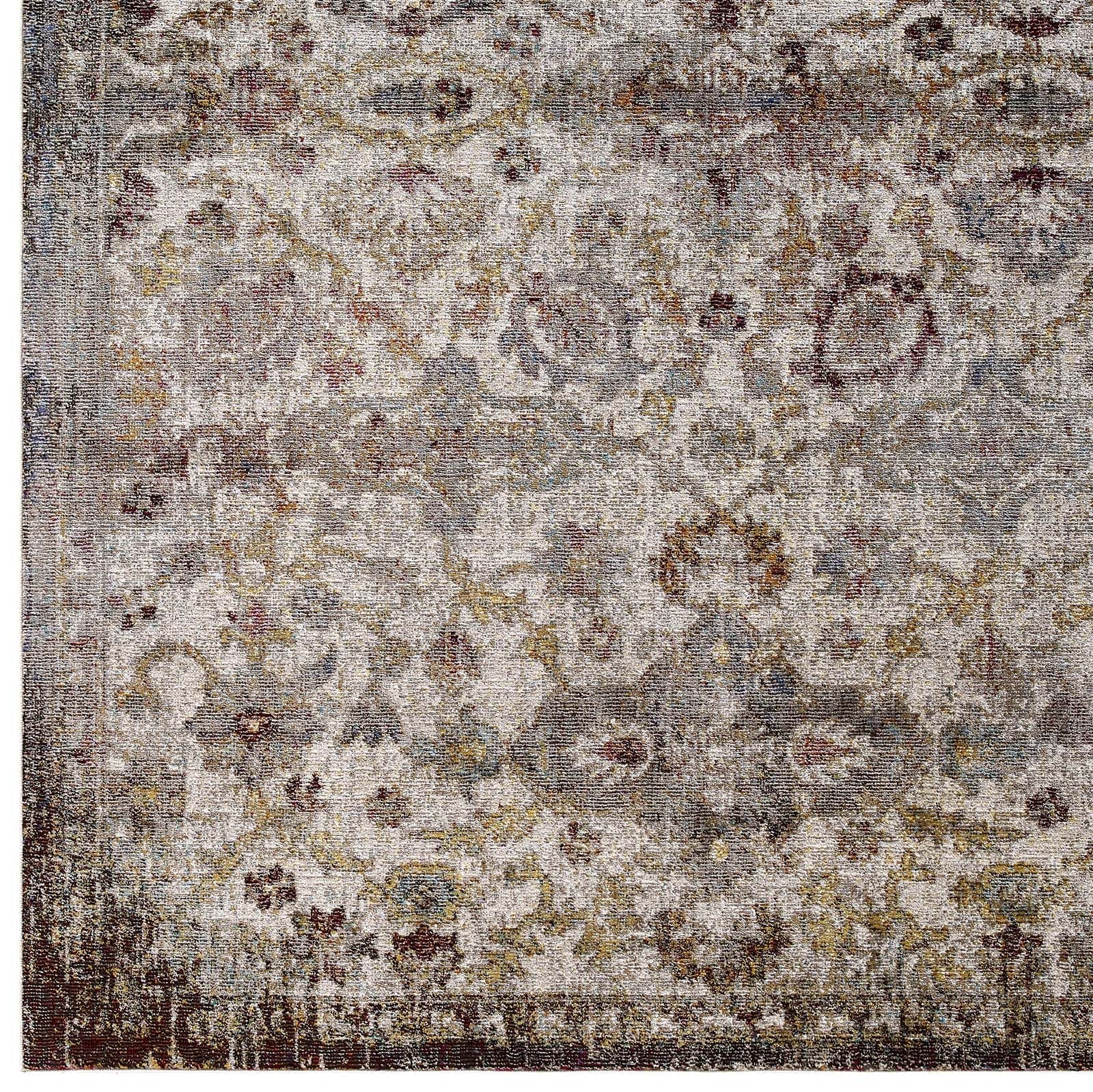 Success Kaede Distressed Vintage Floral Moroccan Trellis Area Rug by Modway