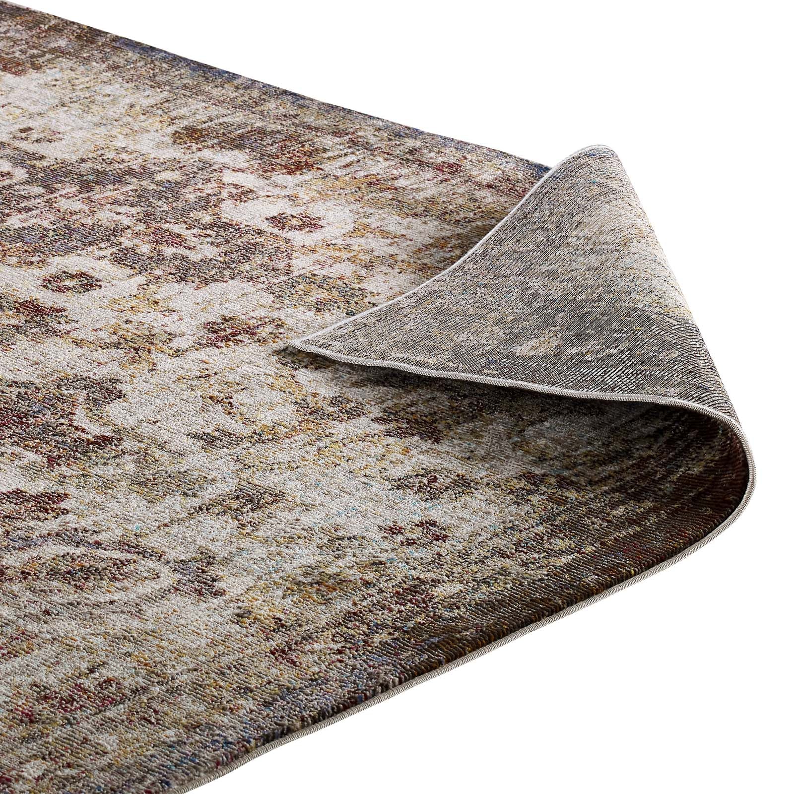 Success Kaede Distressed Vintage Floral Moroccan Trellis Area Rug by Modway