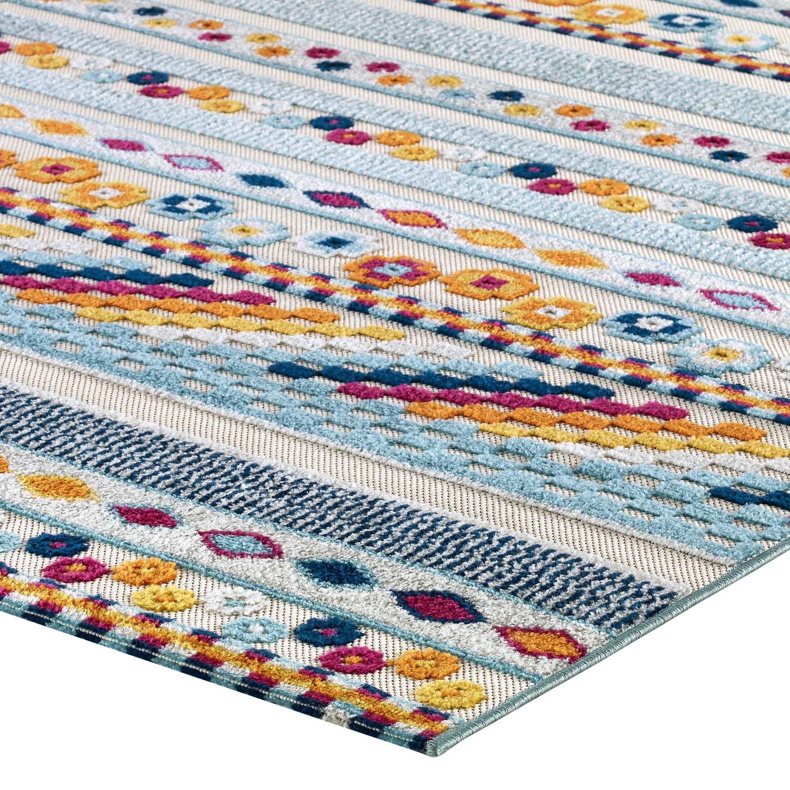 Reflect Cadhla Vintage Abstract Geometric Lattice Indoor and Outdoor Area Rug by Modway