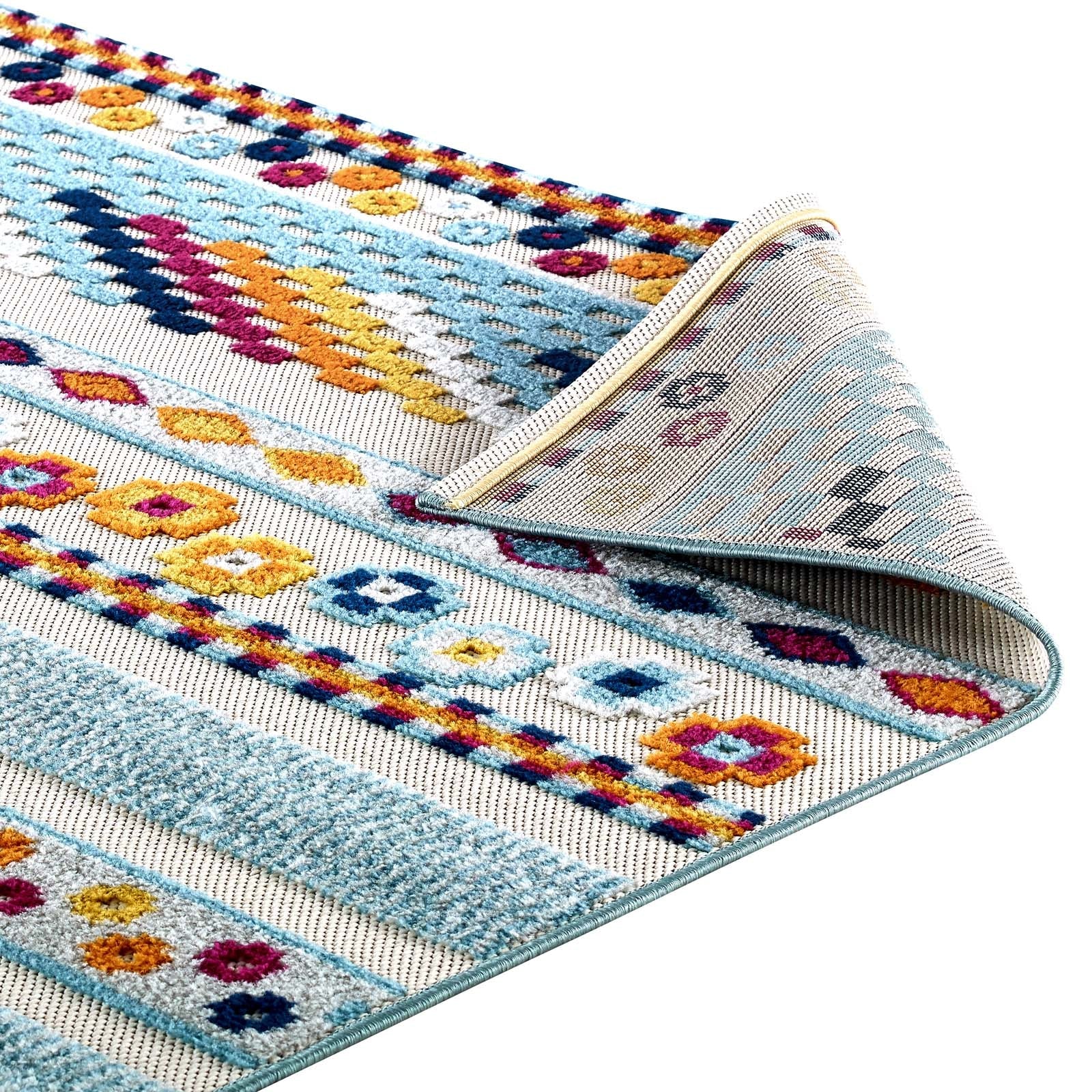 Reflect Cadhla Vintage Abstract Geometric Lattice Indoor and Outdoor Area Rug by Modway