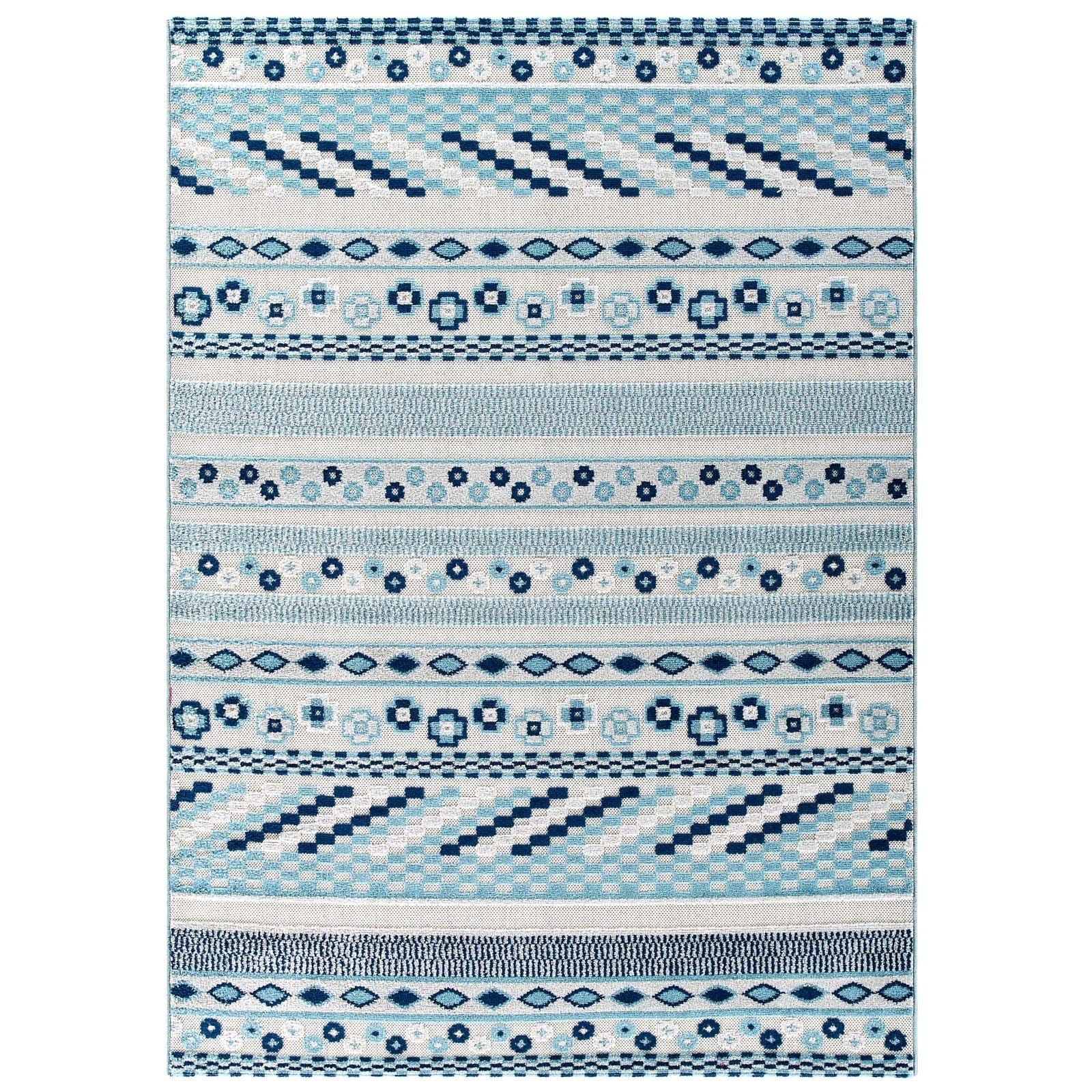 Reflect Cadhla Vintage Abstract Geometric Lattice Indoor and Outdoor Area Rug by Modway