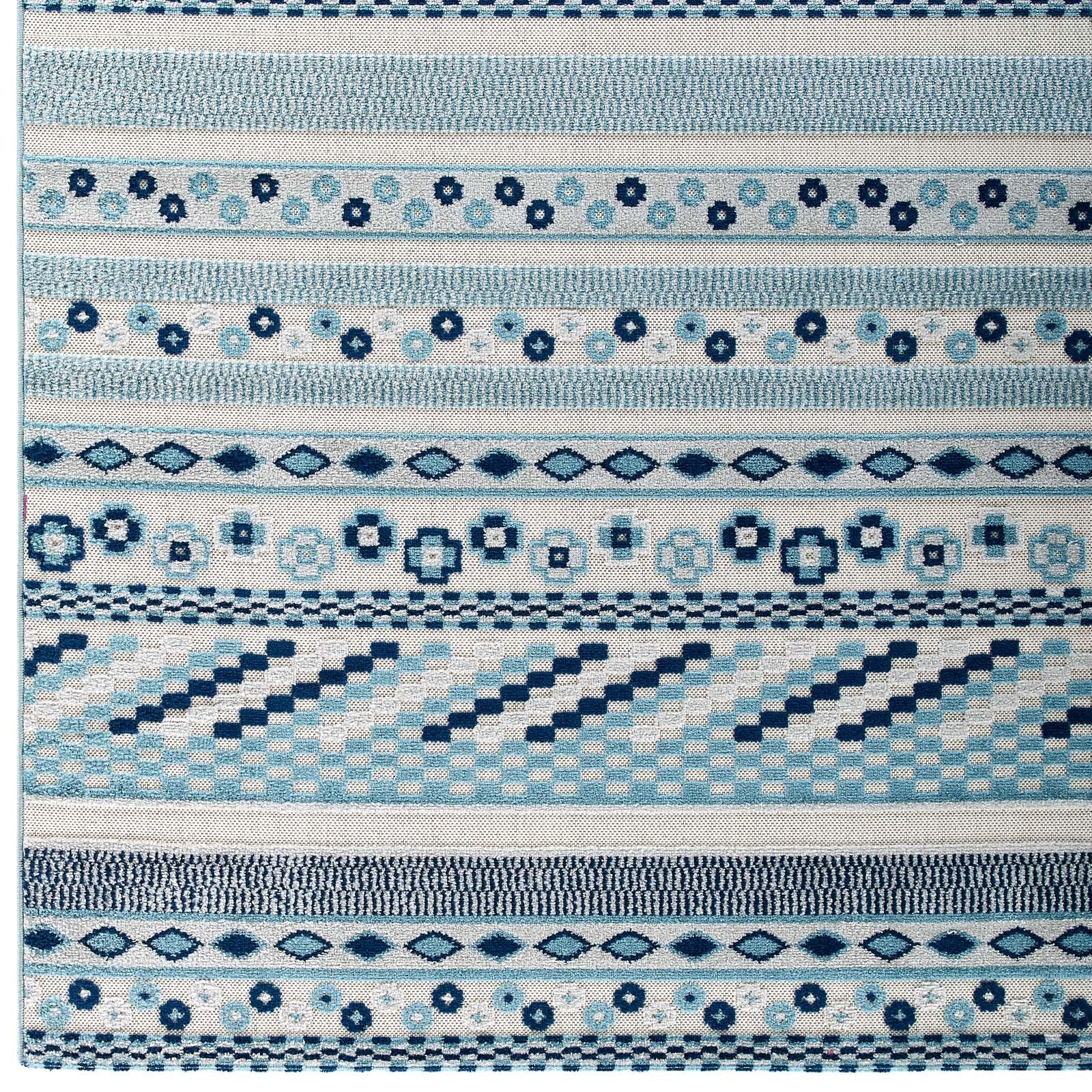 Reflect Cadhla Vintage Abstract Geometric Lattice Indoor and Outdoor Area Rug by Modway