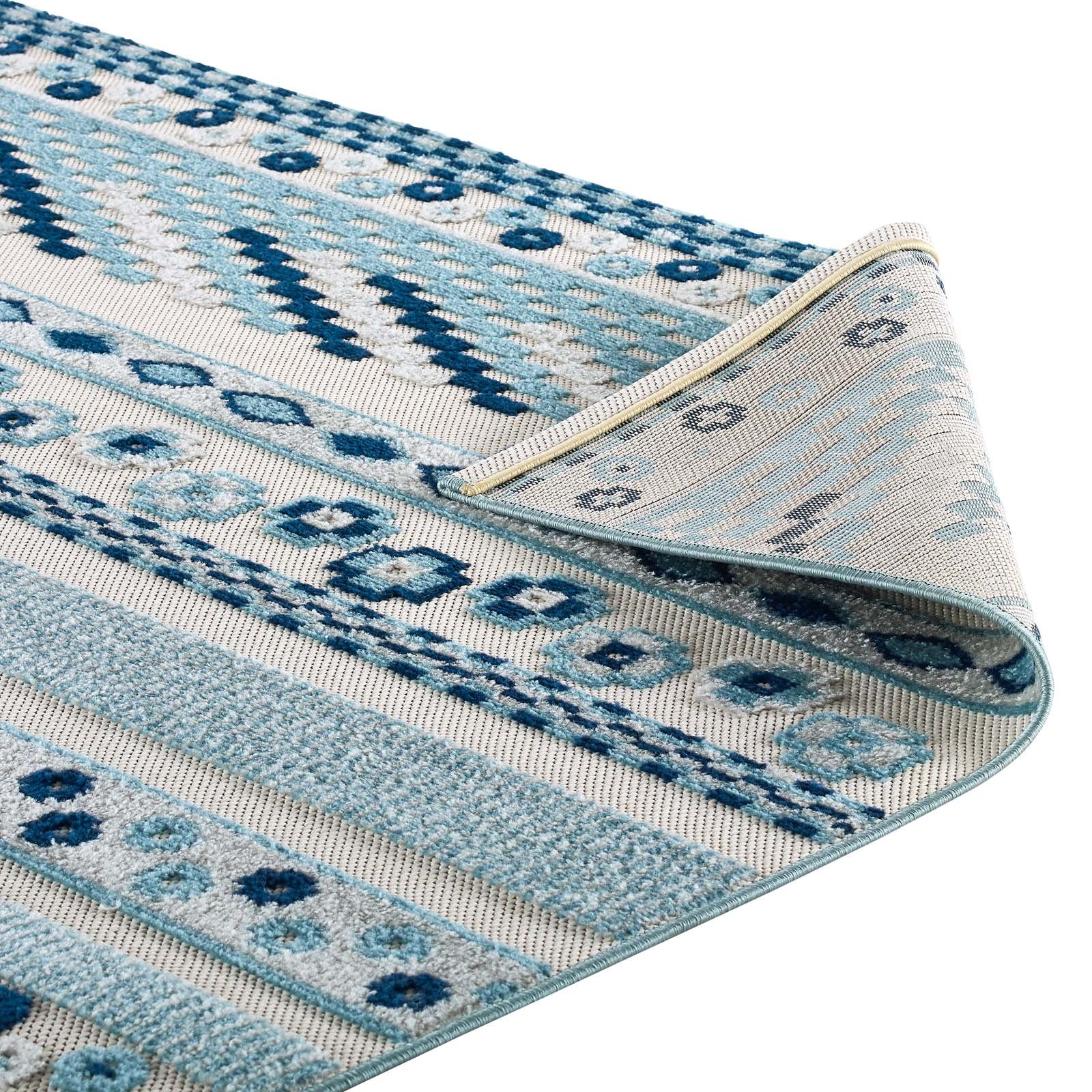 Reflect Cadhla Vintage Abstract Geometric Lattice Indoor and Outdoor Area Rug by Modway