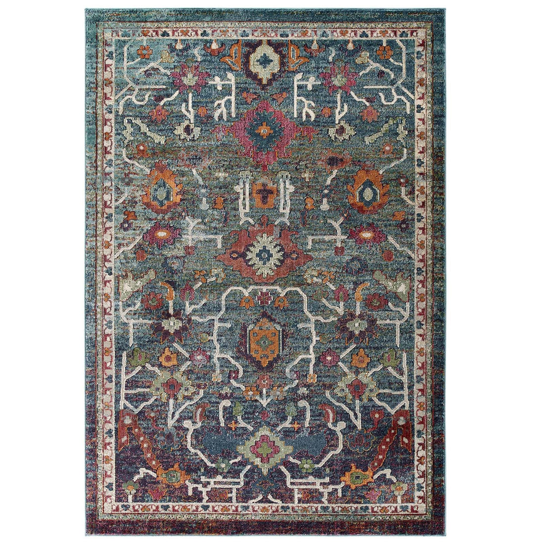 Tribute Every Distressed Vintage Floral Area Rug by Modway