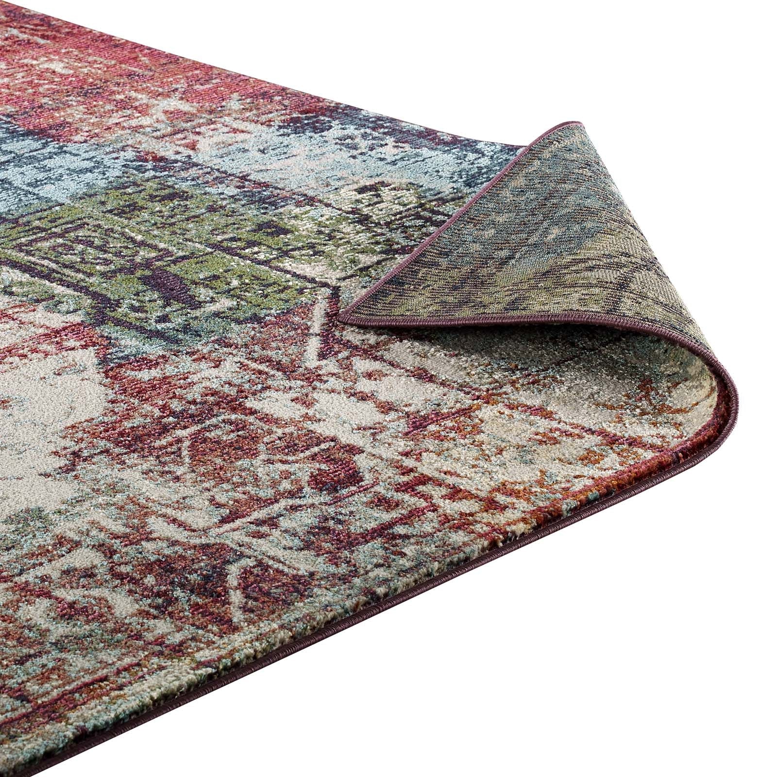 Tribute Elowen Contemporary Modern Vintage Mosaic Area Rug by Modway