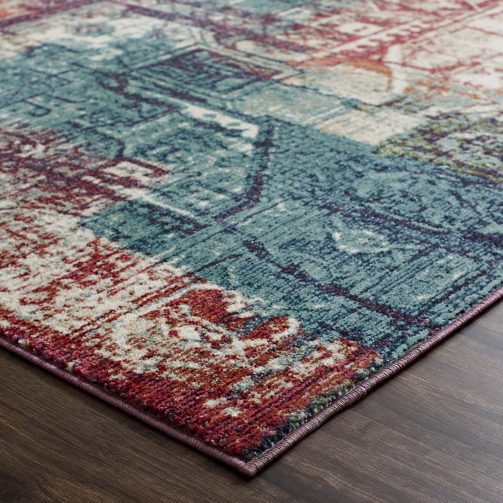 Tribute Elowen Contemporary Modern Vintage Mosaic Area Rug by Modway
