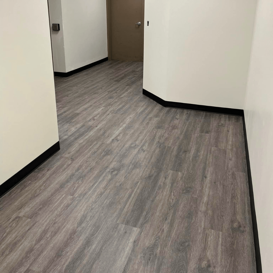 7" x 48" x 5mm Thickness Storm Gray Click Lock Luxury Vinyl Plank, 20MIL (24SQ FT/ BOX)