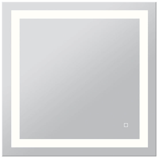 36 in. x 36 in. LED Vanity Mirror with Lights, Anti-Fog, CRI 90+, Makeup Mirror With Lights, Touch Switch Control, CCT Adjustable With Remembrance, LED Mirror for Bathroom, Inner Window Style