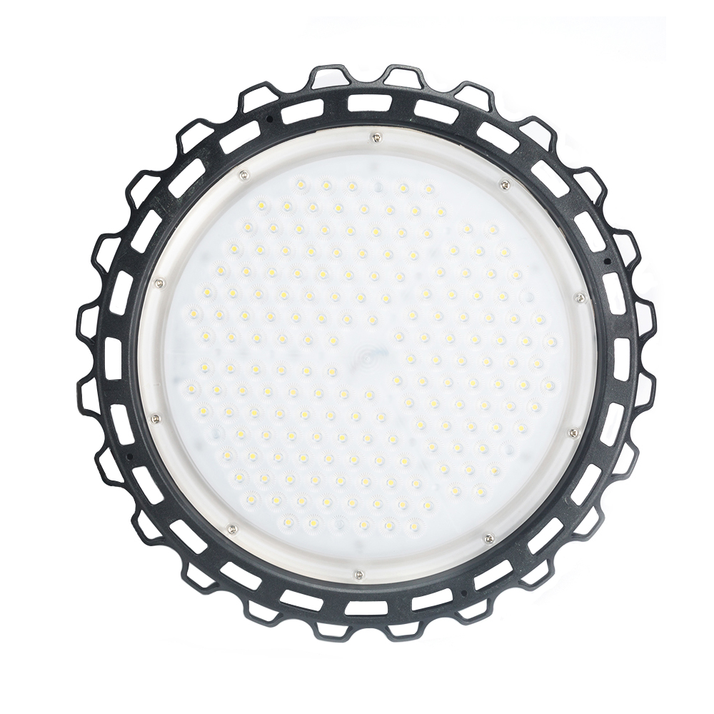 UFO LED High Bay Light 200W, 32000LM, 5000K, AC120-277V, Dimmable, IP65, For Warehouse Workshop Factory Barn Garage Gymnasium Airport
