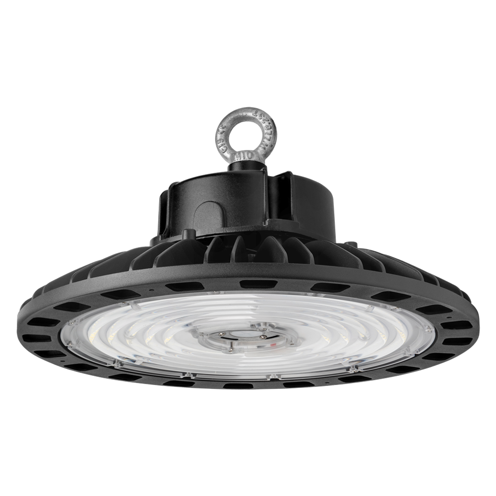 UFO LED High Bay Light, 200W, 5000K, 0-10V Dimmable, AC120-277V, 32000LM, UL, DLC 5.1 Premium, IP65, For Warehouse Workshop Factory Barn Garage Gymnasium Airport
