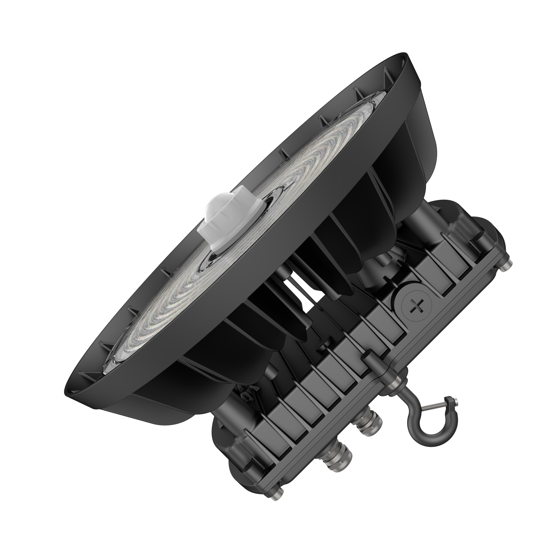 LED UFO High Bay Light 240W/270W/310W Wattage Adjustable - 5000K - 47430Lumens 0-10V Dimmable, With sensor base,120-277VAC DLC 5.1 Premium